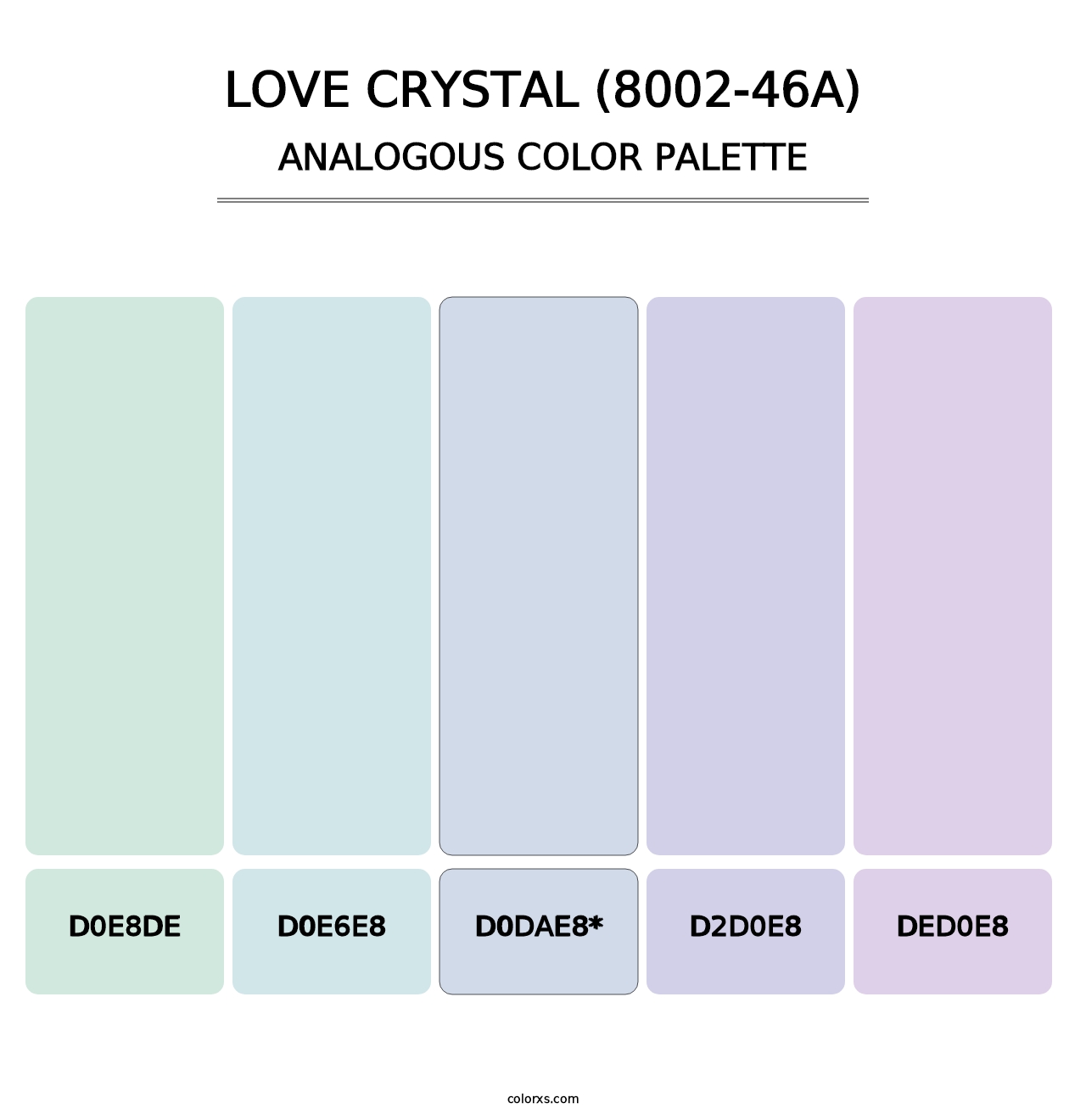 Love Crystal (8002-46A) - Analogous Color Palette