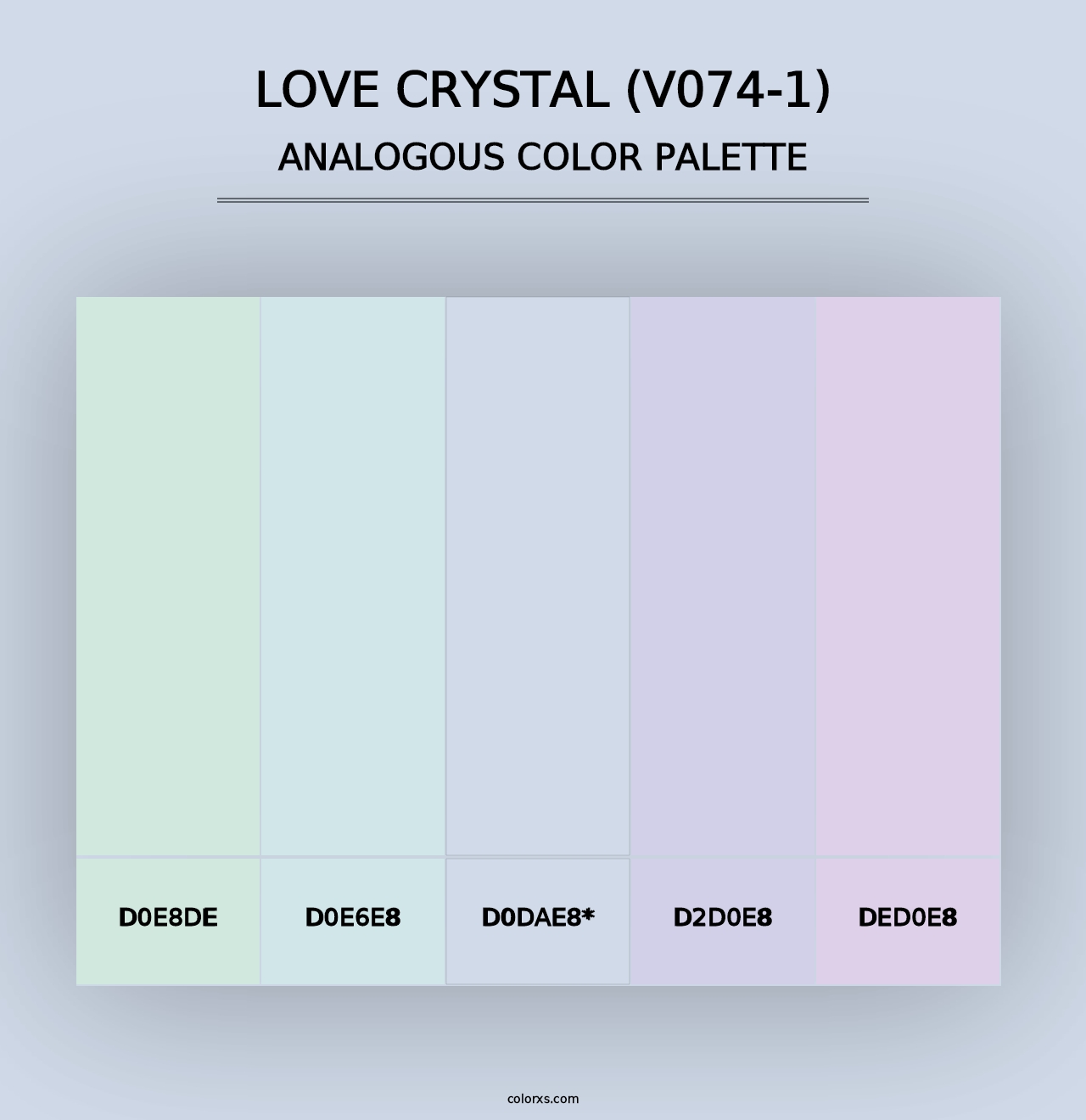 Love Crystal (V074-1) - Analogous Color Palette