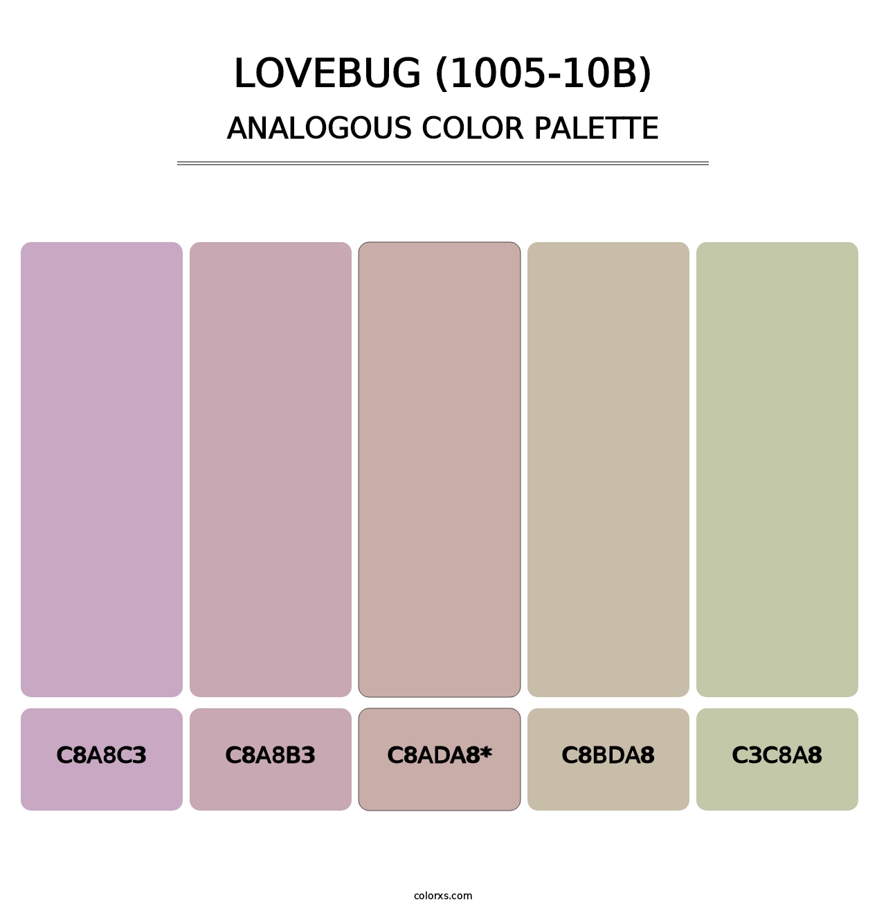 Lovebug (1005-10B) - Analogous Color Palette