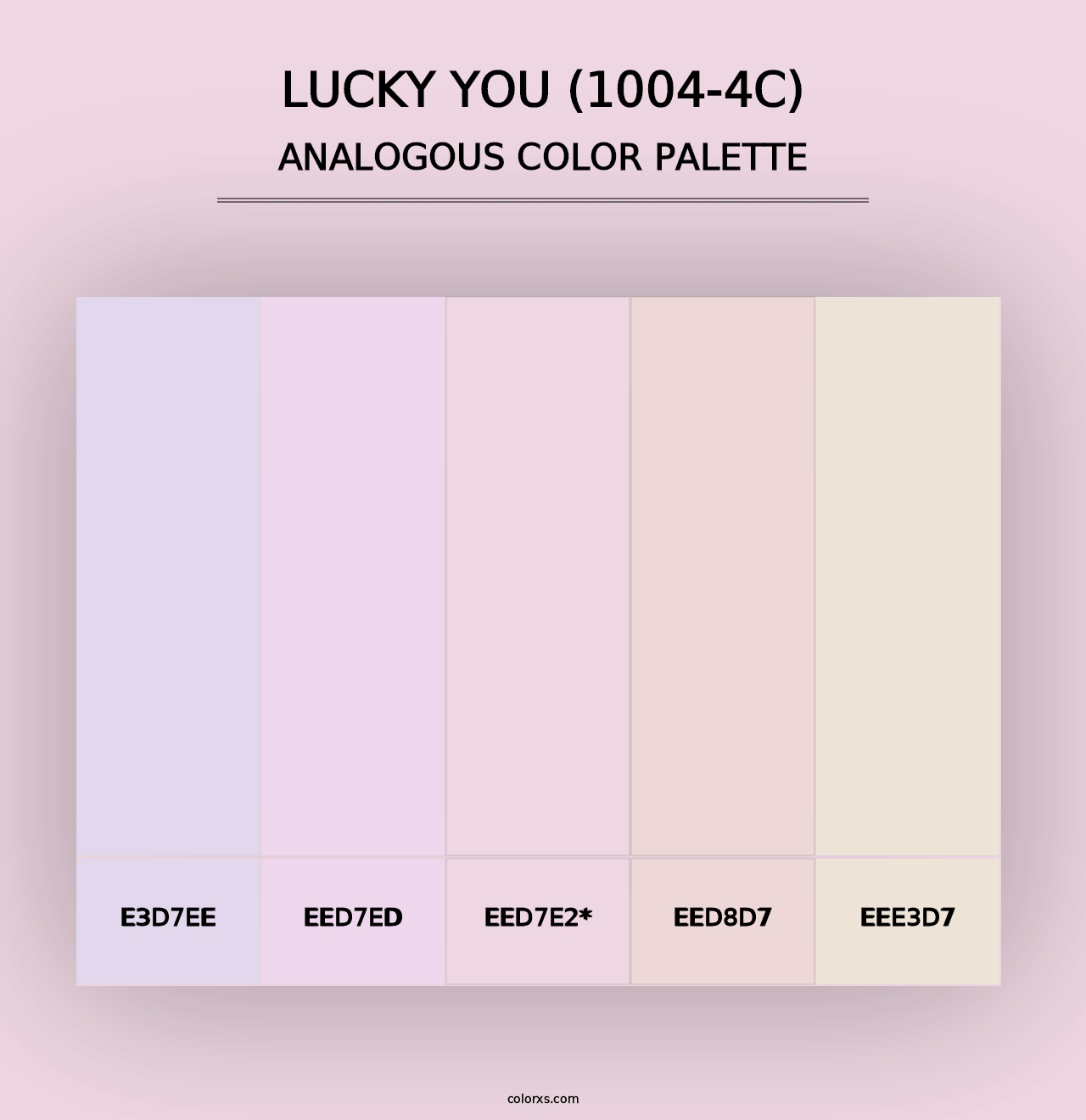 Lucky You (1004-4C) - Analogous Color Palette