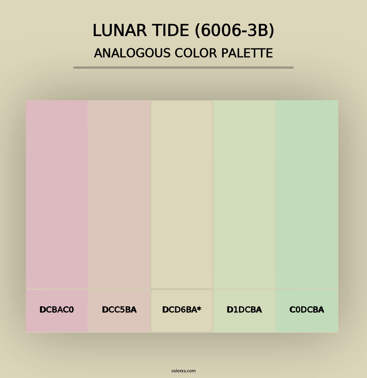 Lunar Tide (6006-3B) - Analogous Color Palette