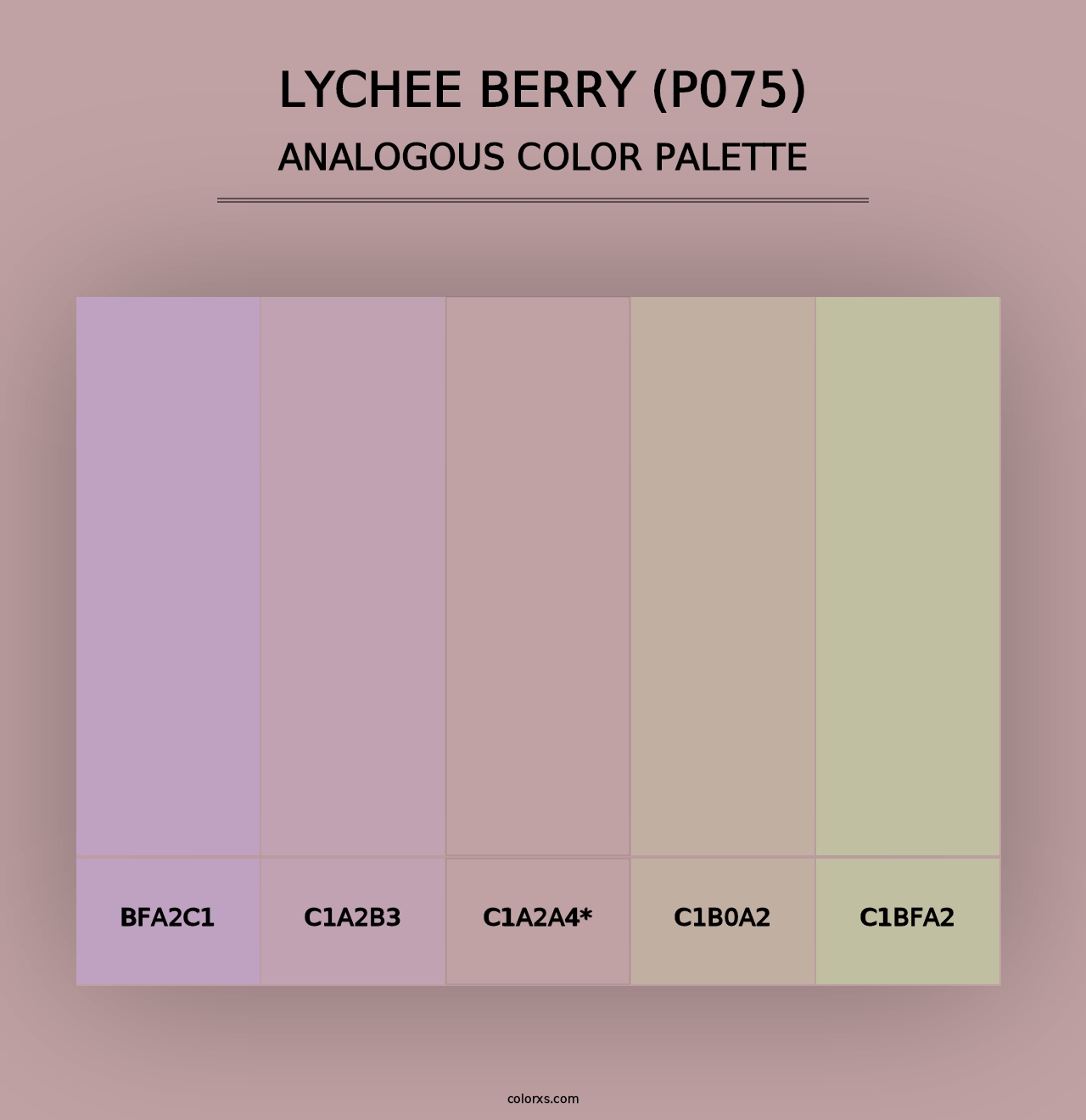 Lychee Berry (P075) - Analogous Color Palette