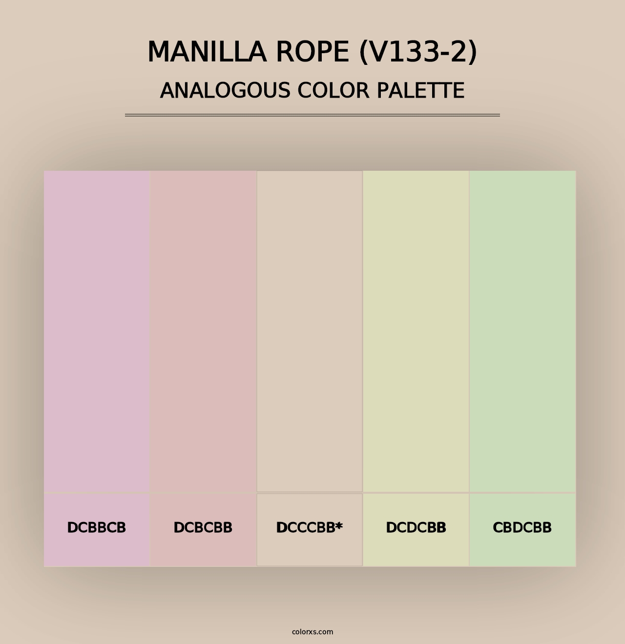 Manilla Rope (V133-2) - Analogous Color Palette