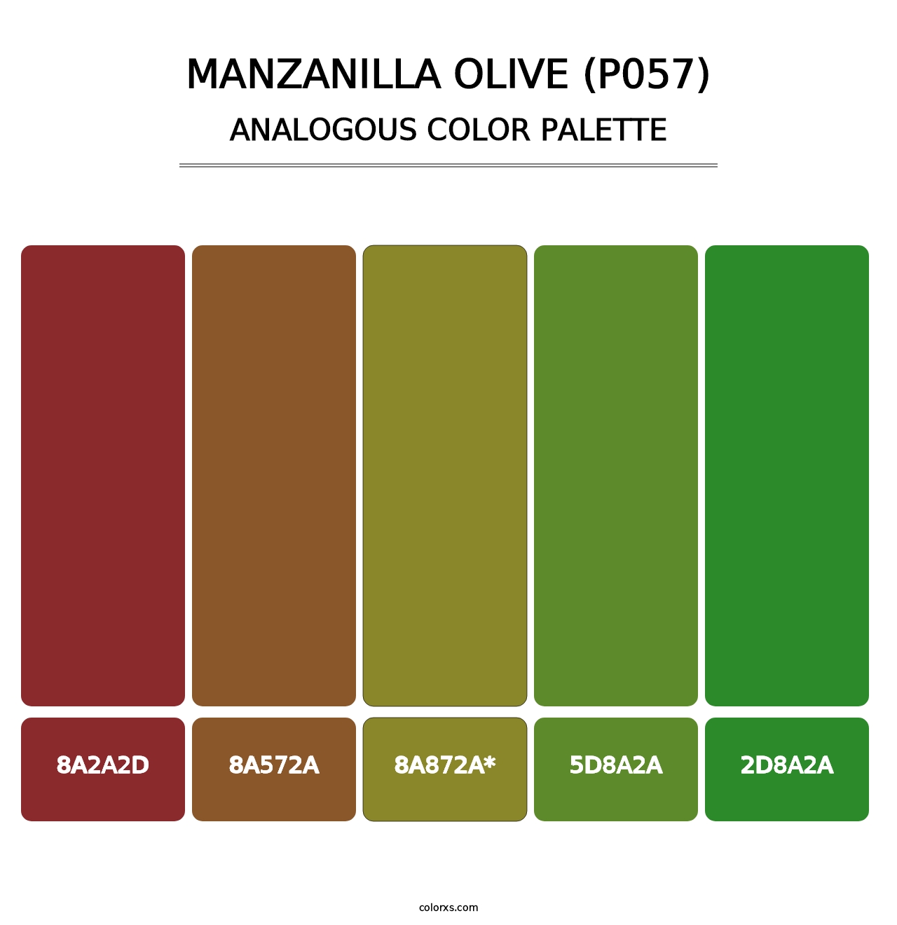 Manzanilla Olive (P057) - Analogous Color Palette