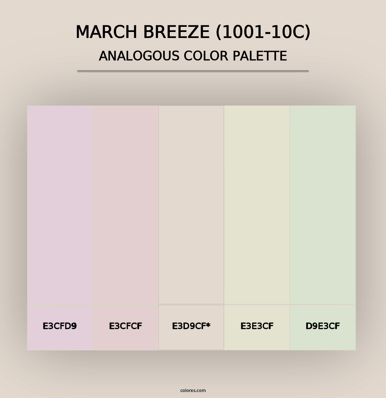 March Breeze (1001-10C) - Analogous Color Palette