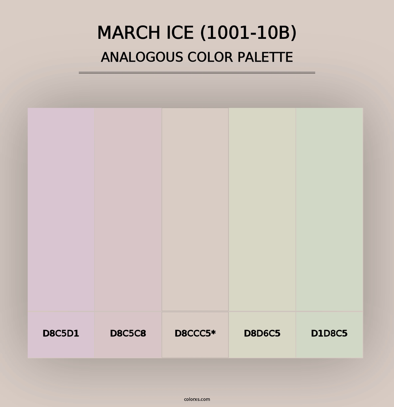 March Ice (1001-10B) - Analogous Color Palette