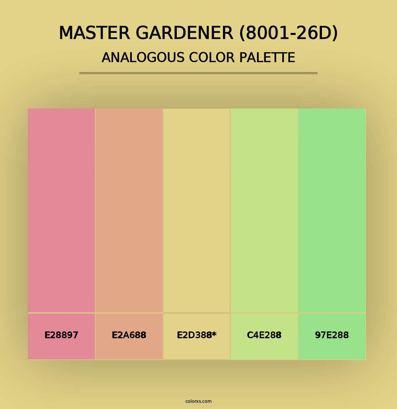 Master Gardener (8001-26D) - Analogous Color Palette