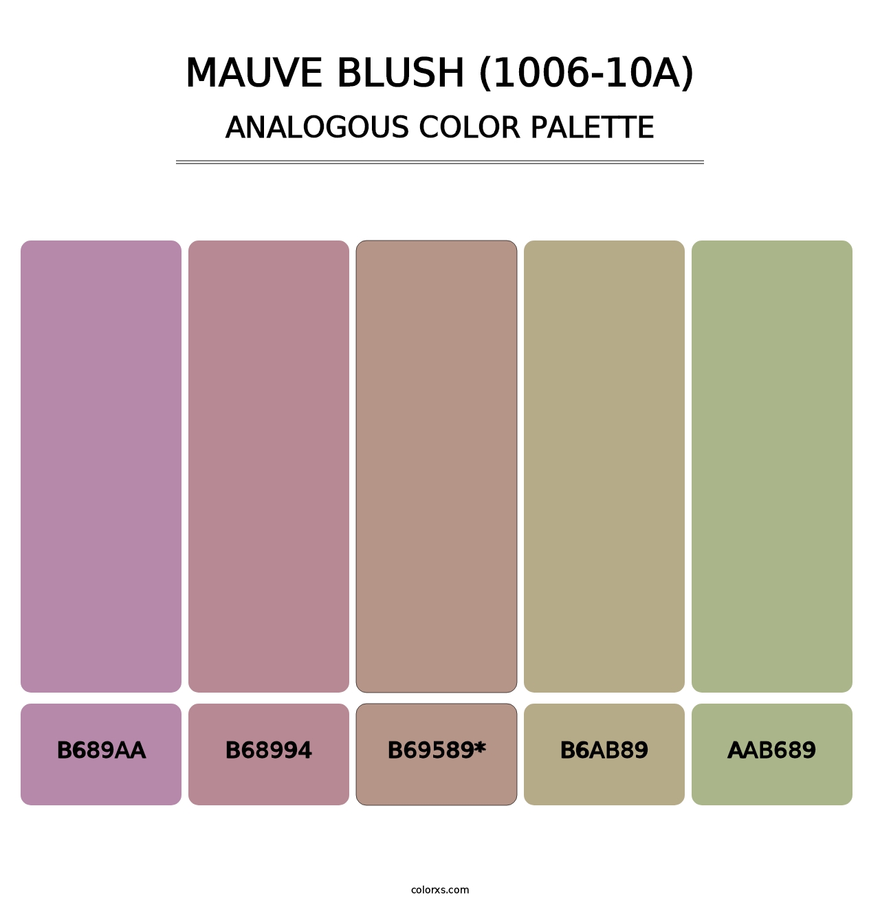 Mauve Blush (1006-10A) - Analogous Color Palette