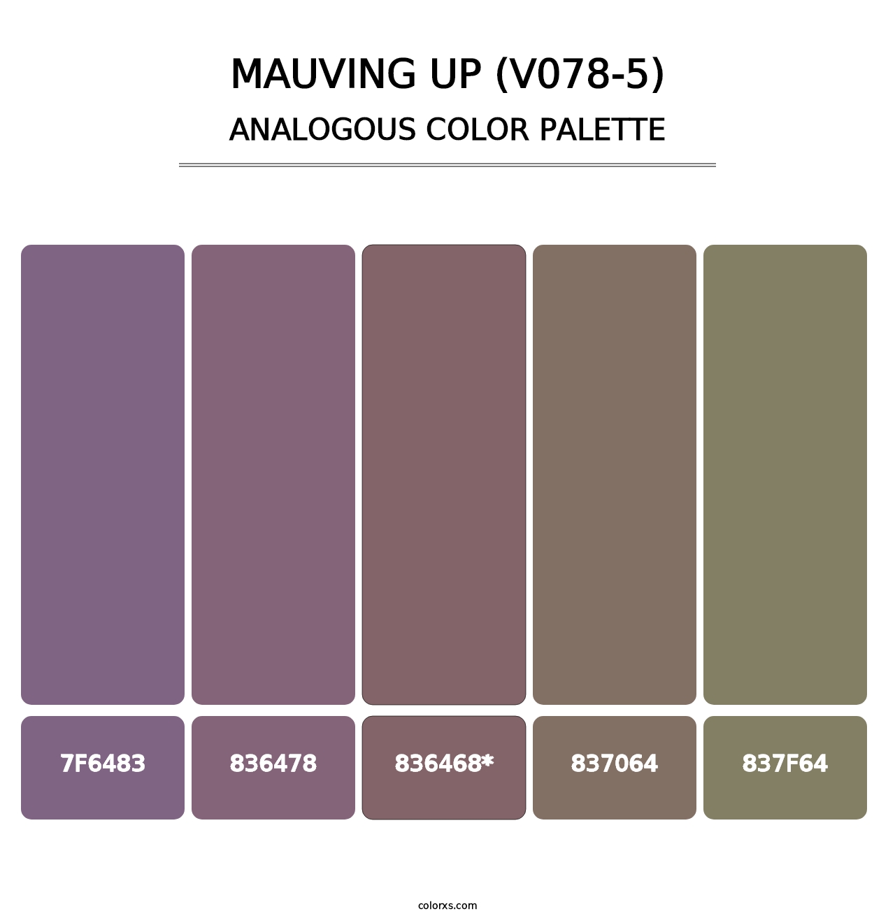 Mauving Up (V078-5) - Analogous Color Palette