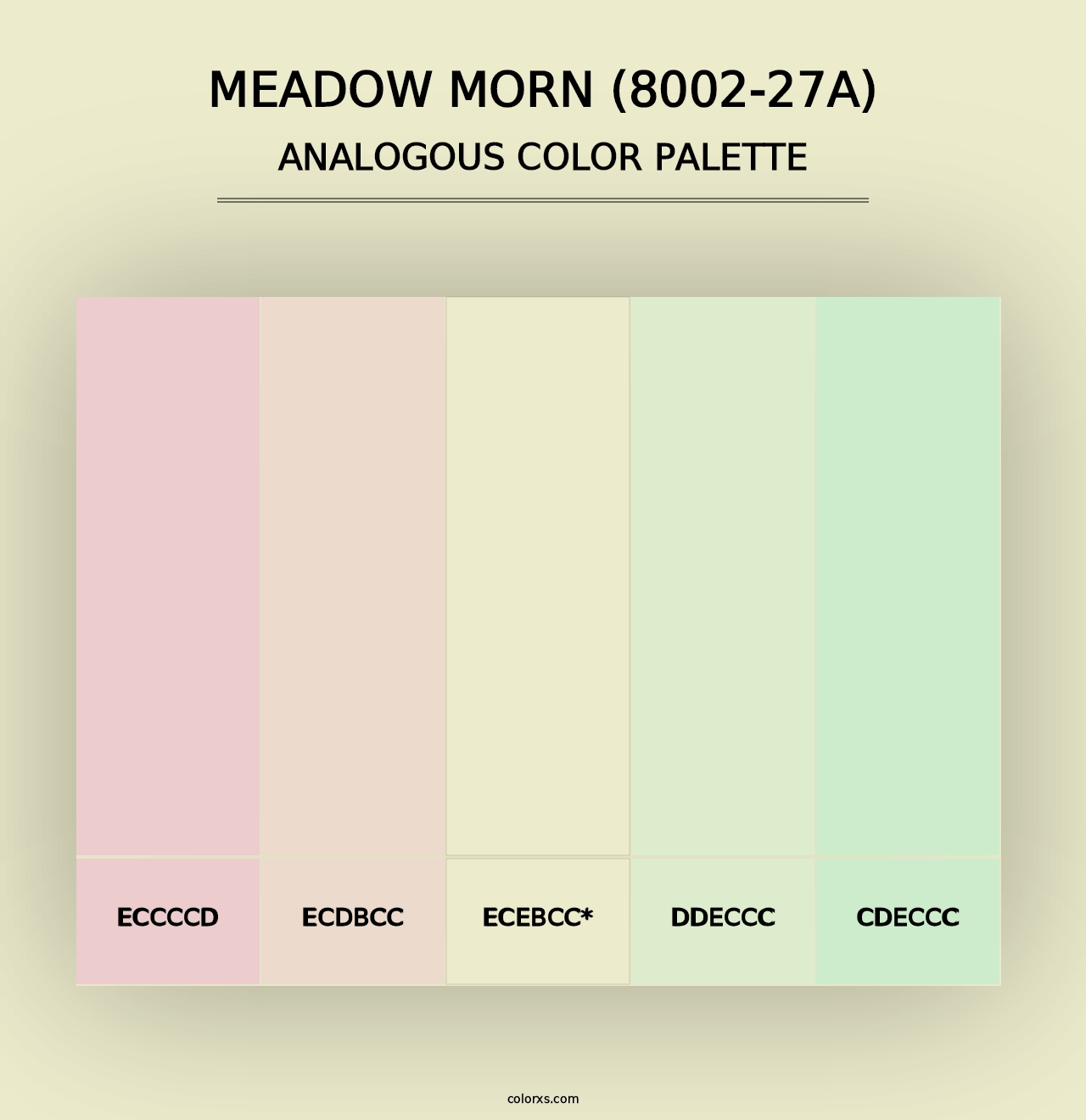 Meadow Morn (8002-27A) - Analogous Color Palette