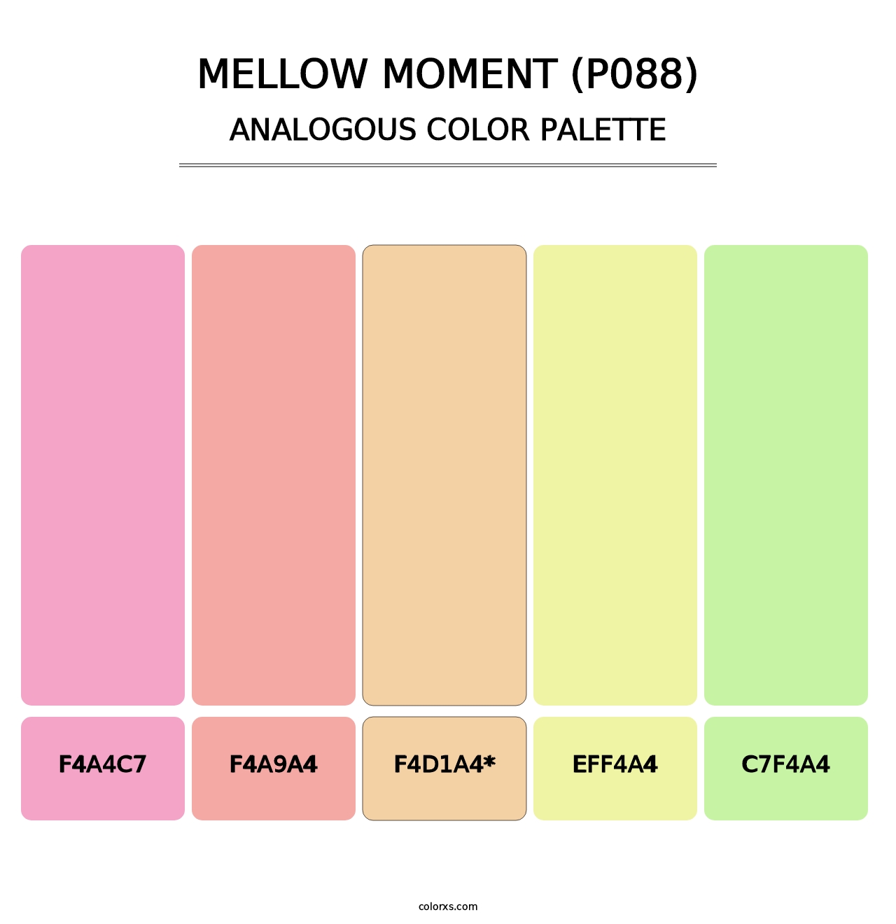 Mellow Moment (P088) - Analogous Color Palette