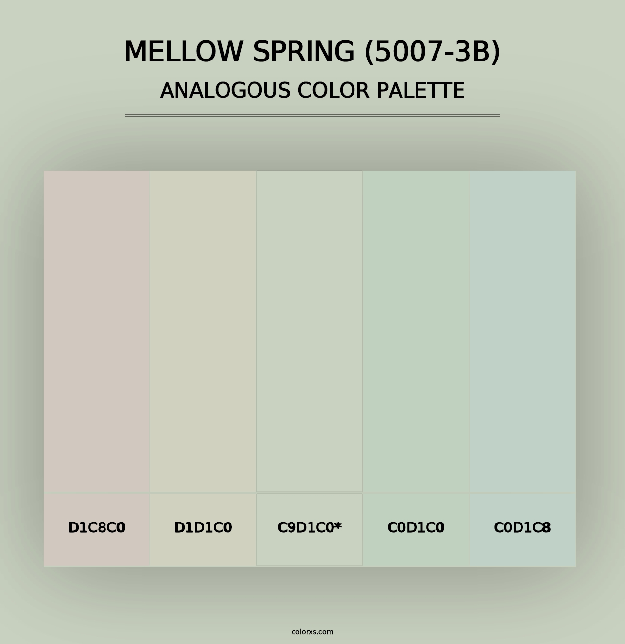 Mellow Spring (5007-3B) - Analogous Color Palette