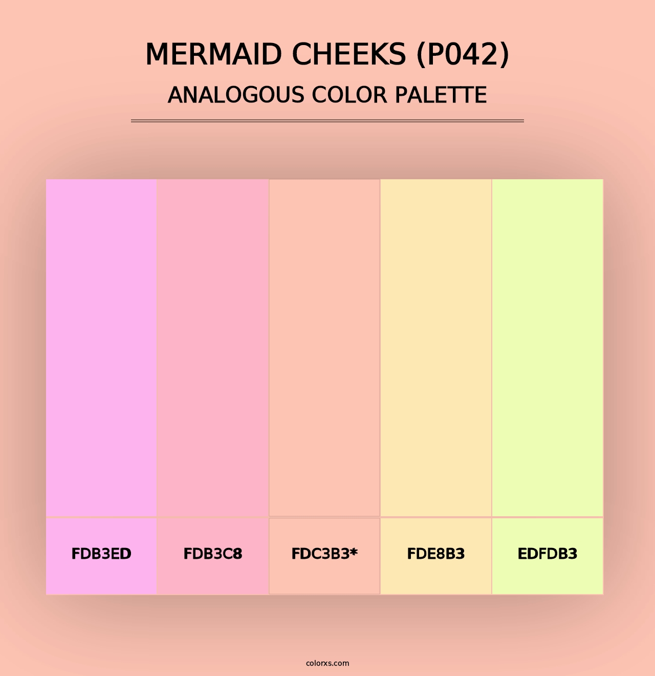 Mermaid Cheeks (P042) - Analogous Color Palette