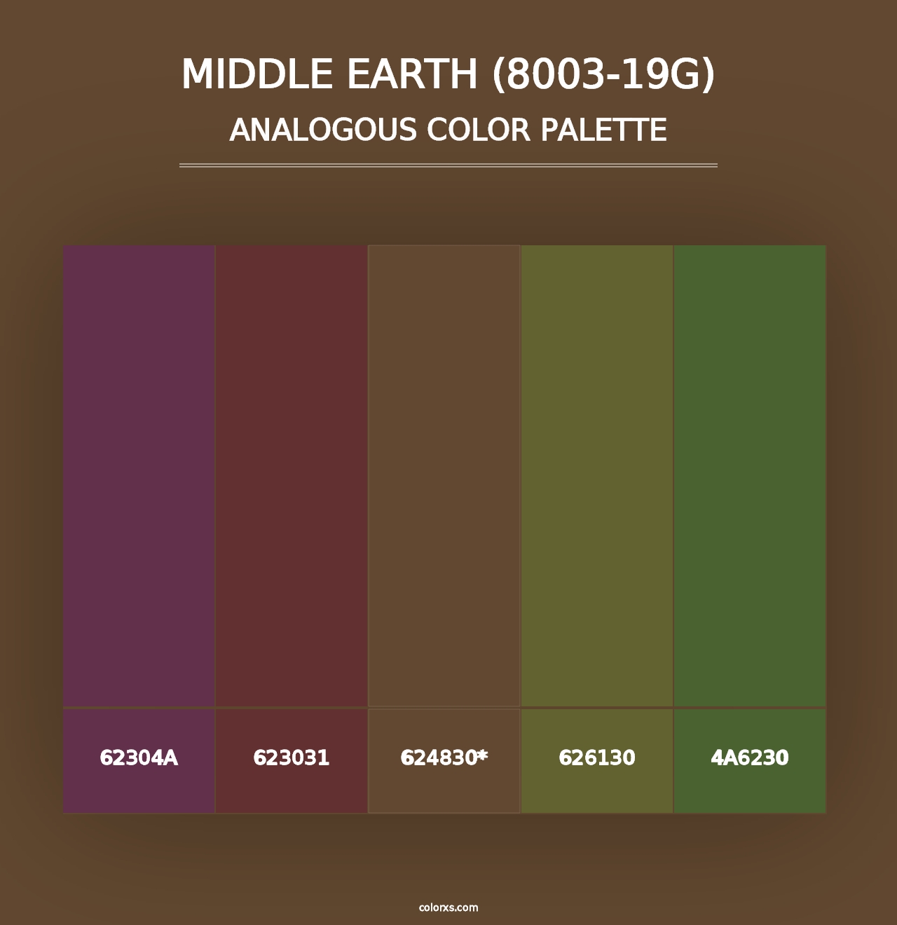 Middle Earth (8003-19G) - Analogous Color Palette