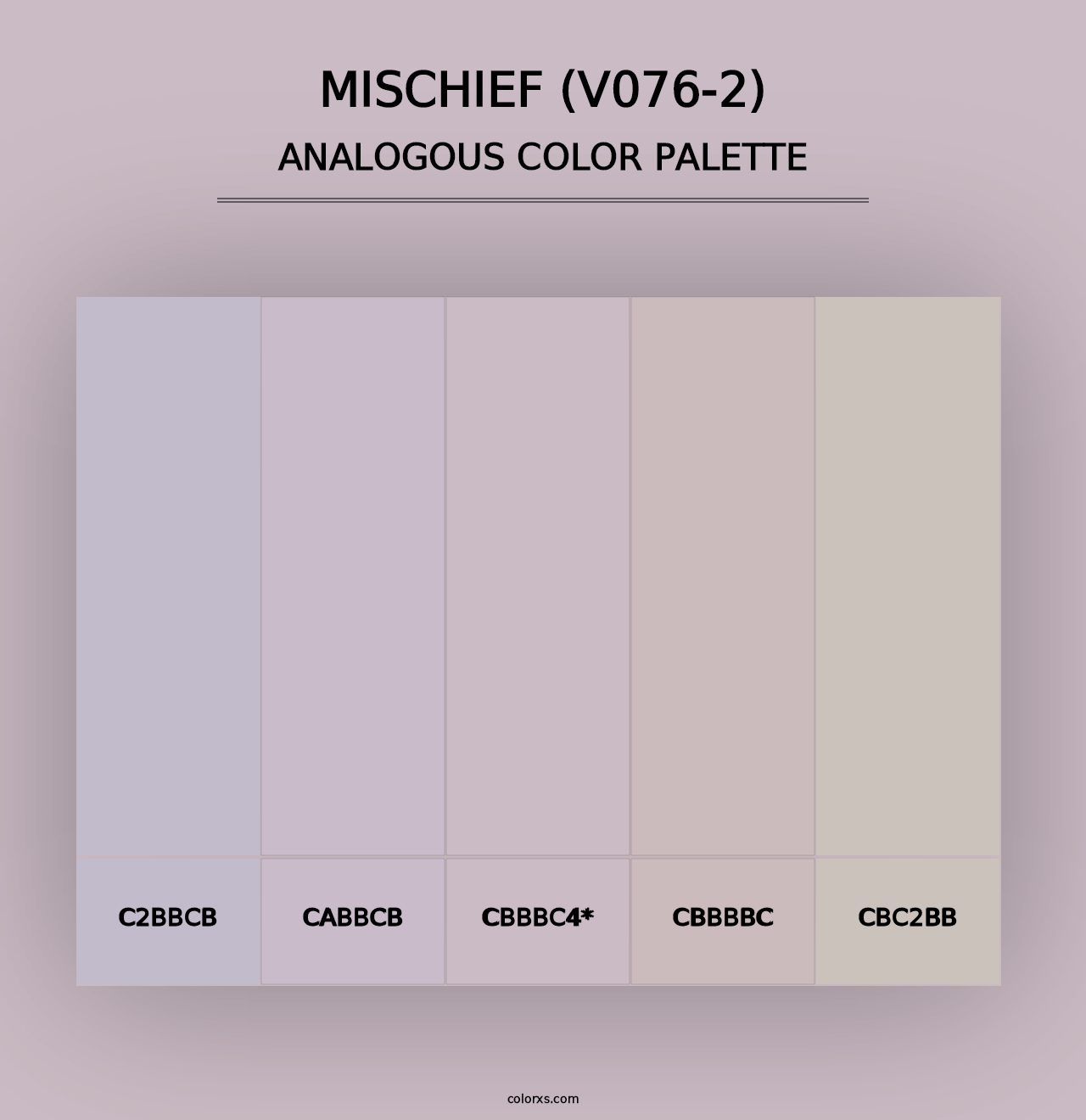 Mischief (V076-2) - Analogous Color Palette