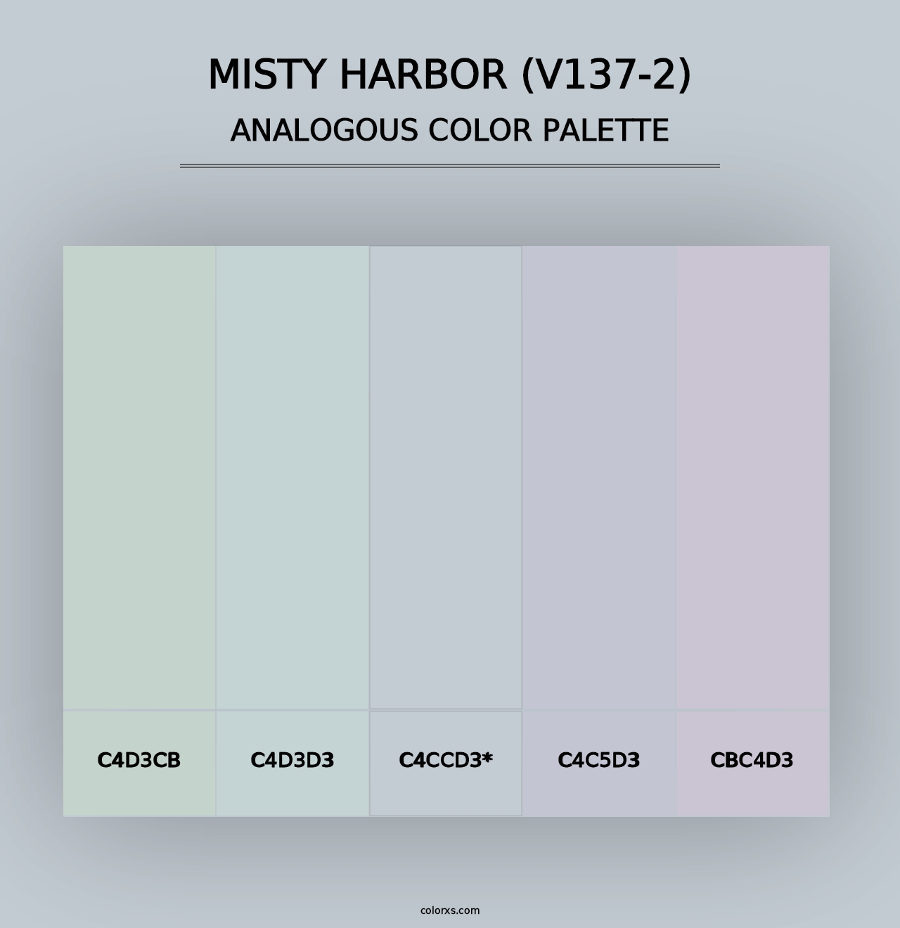 Misty Harbor (V137-2) - Analogous Color Palette