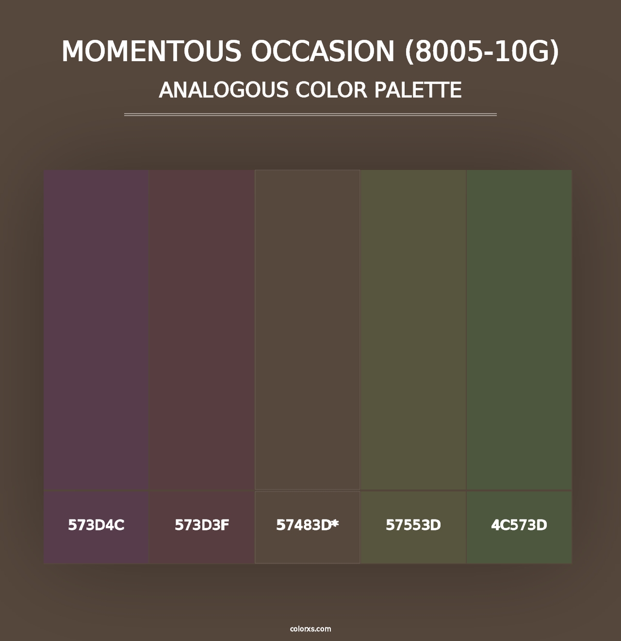 Momentous Occasion (8005-10G) - Analogous Color Palette