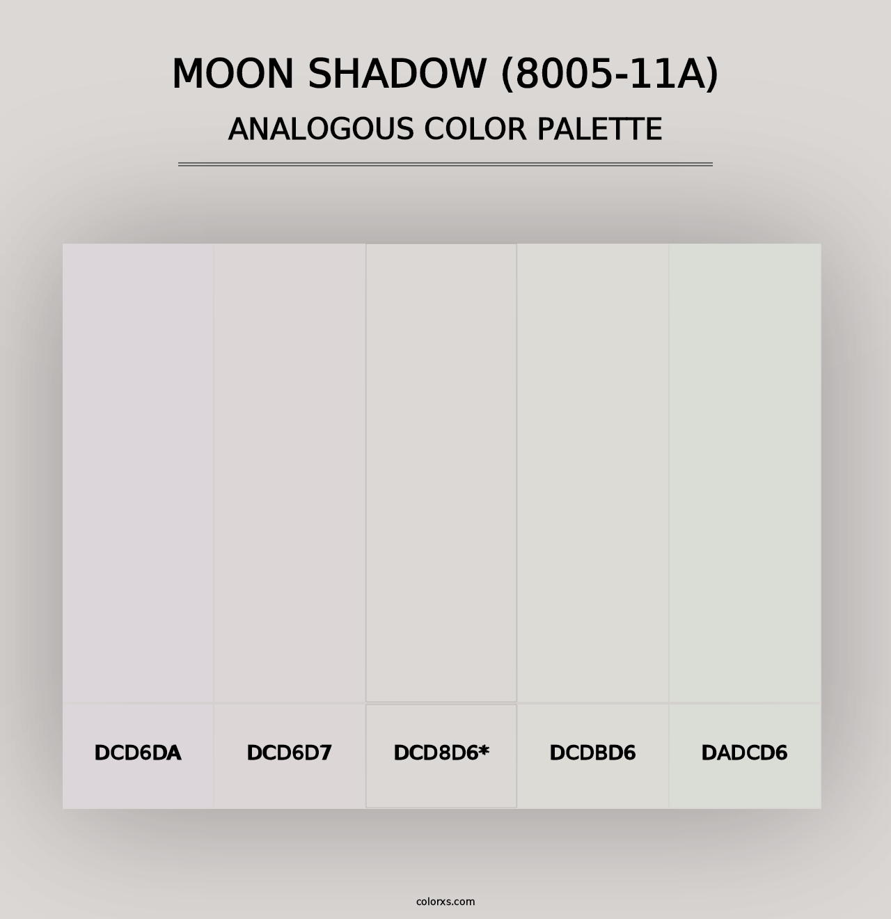 Moon Shadow (8005-11A) - Analogous Color Palette