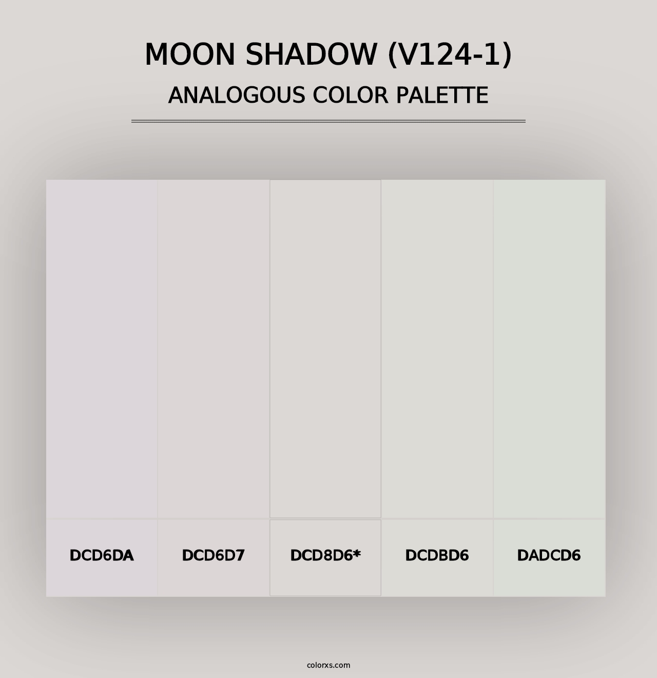 Moon Shadow (V124-1) - Analogous Color Palette