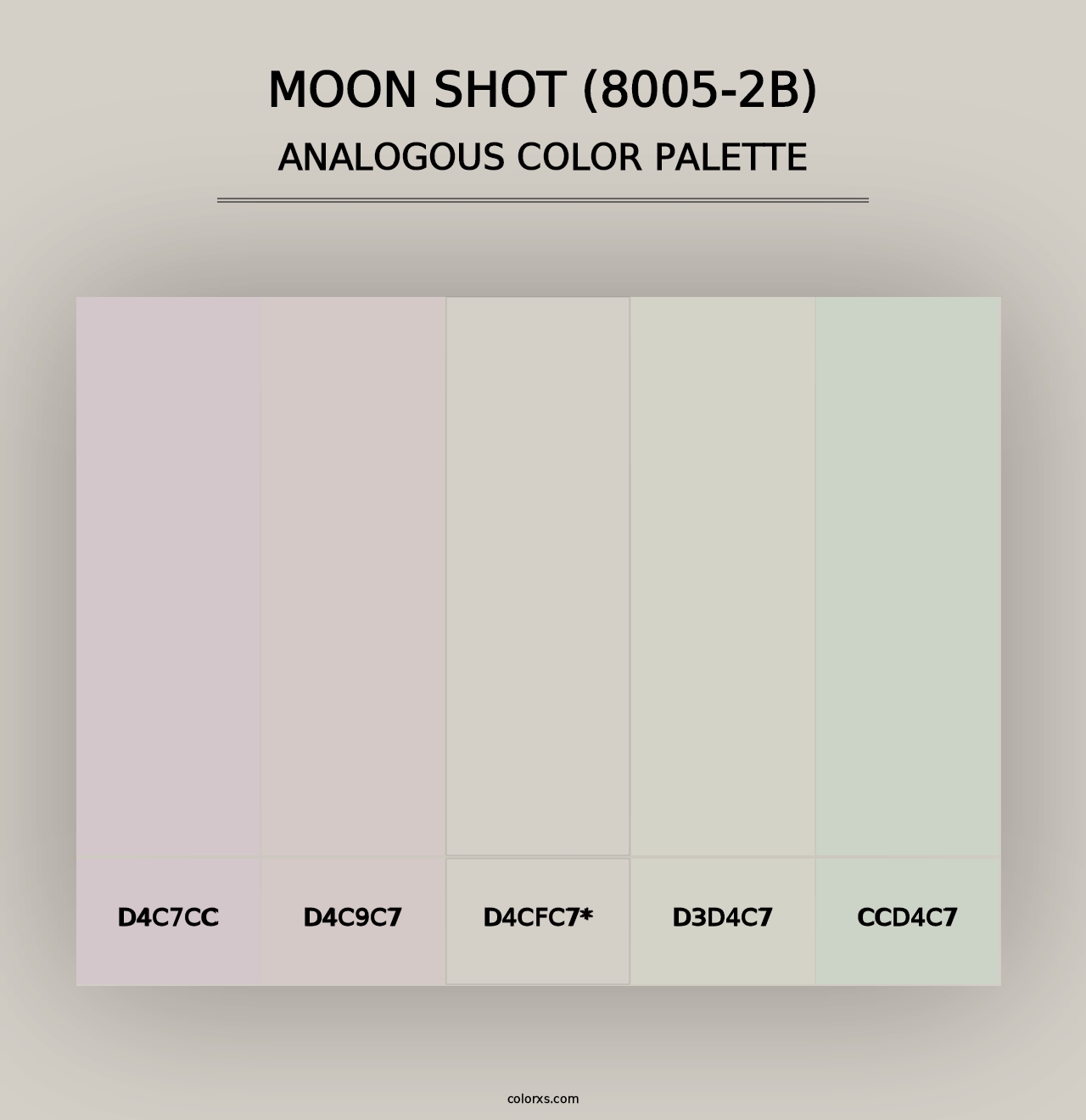 Moon Shot (8005-2B) - Analogous Color Palette