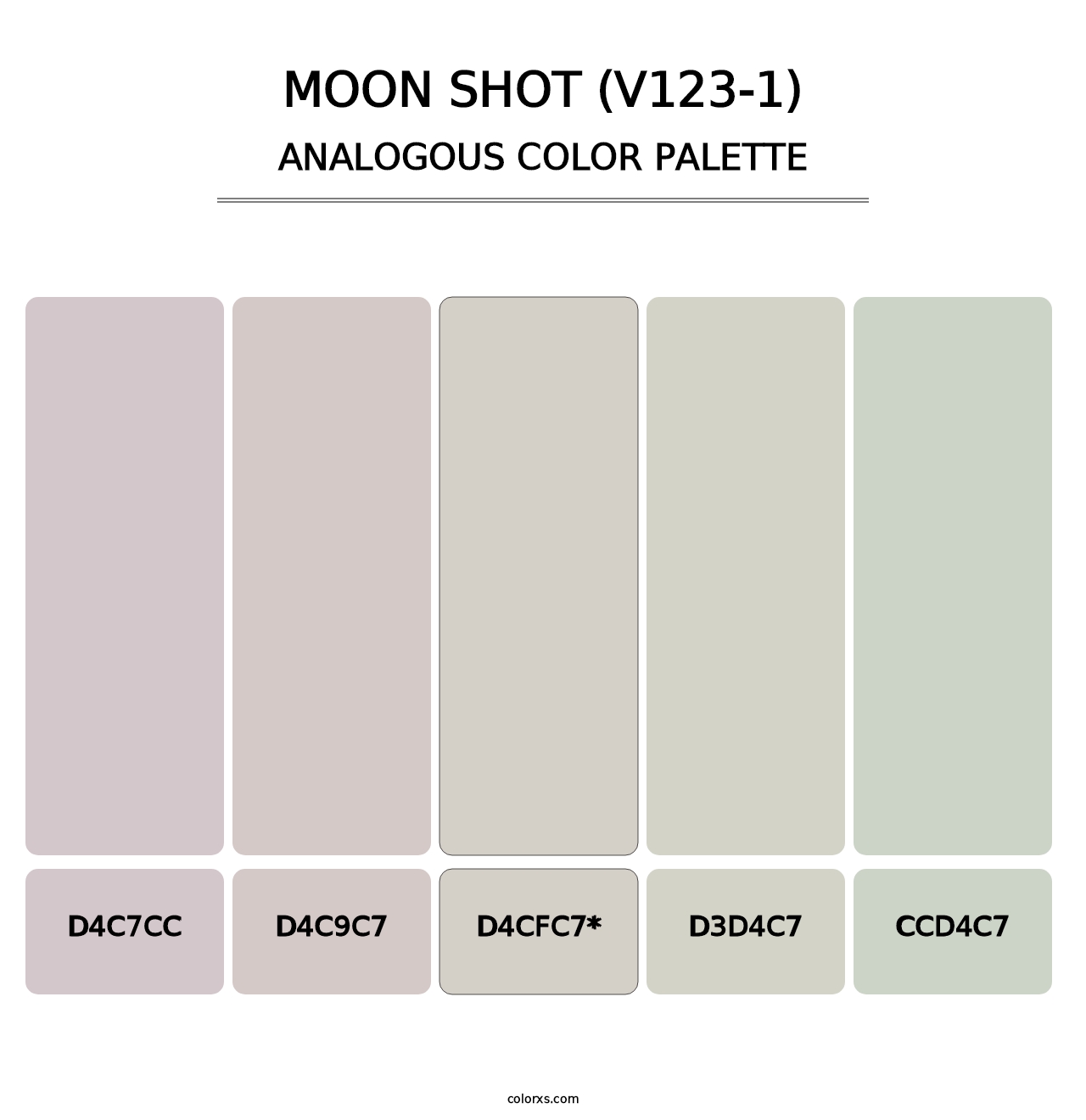 Moon Shot (V123-1) - Analogous Color Palette