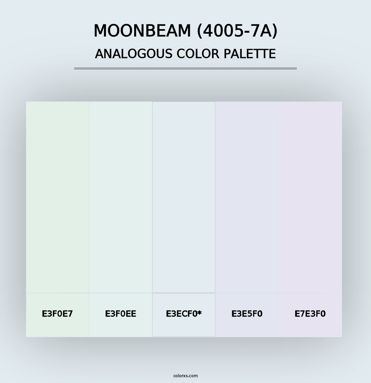 Moonbeam (4005-7A) - Analogous Color Palette