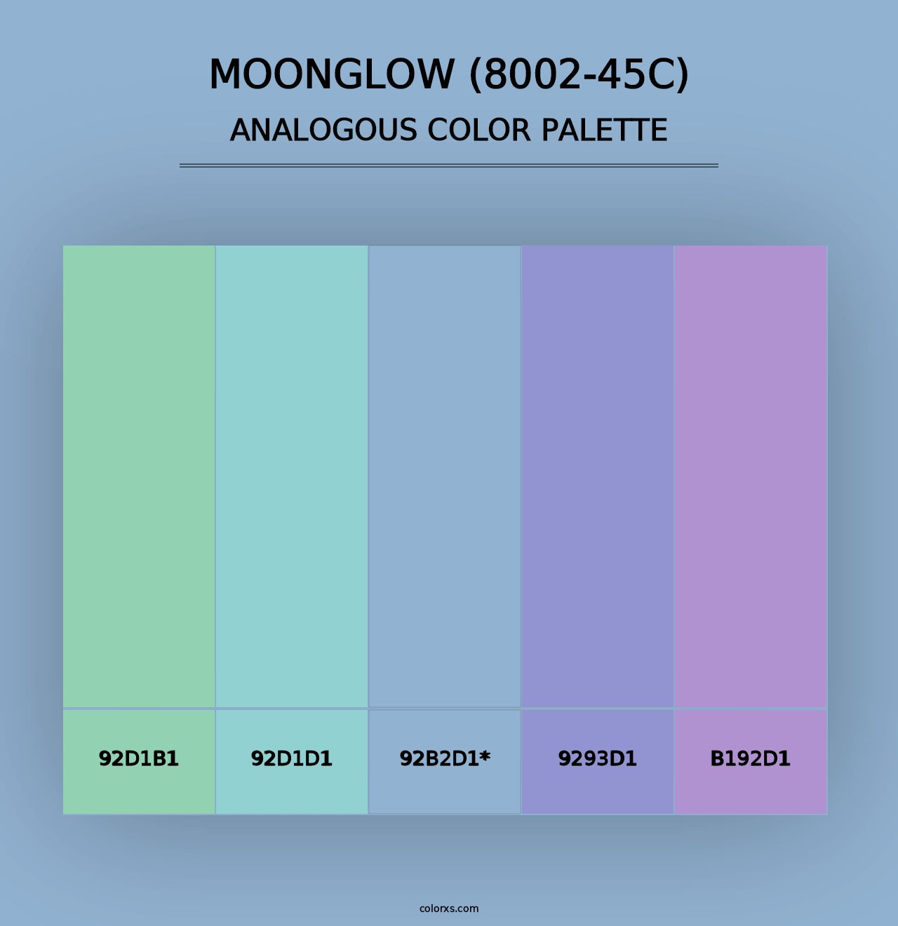 Moonglow (8002-45C) - Analogous Color Palette