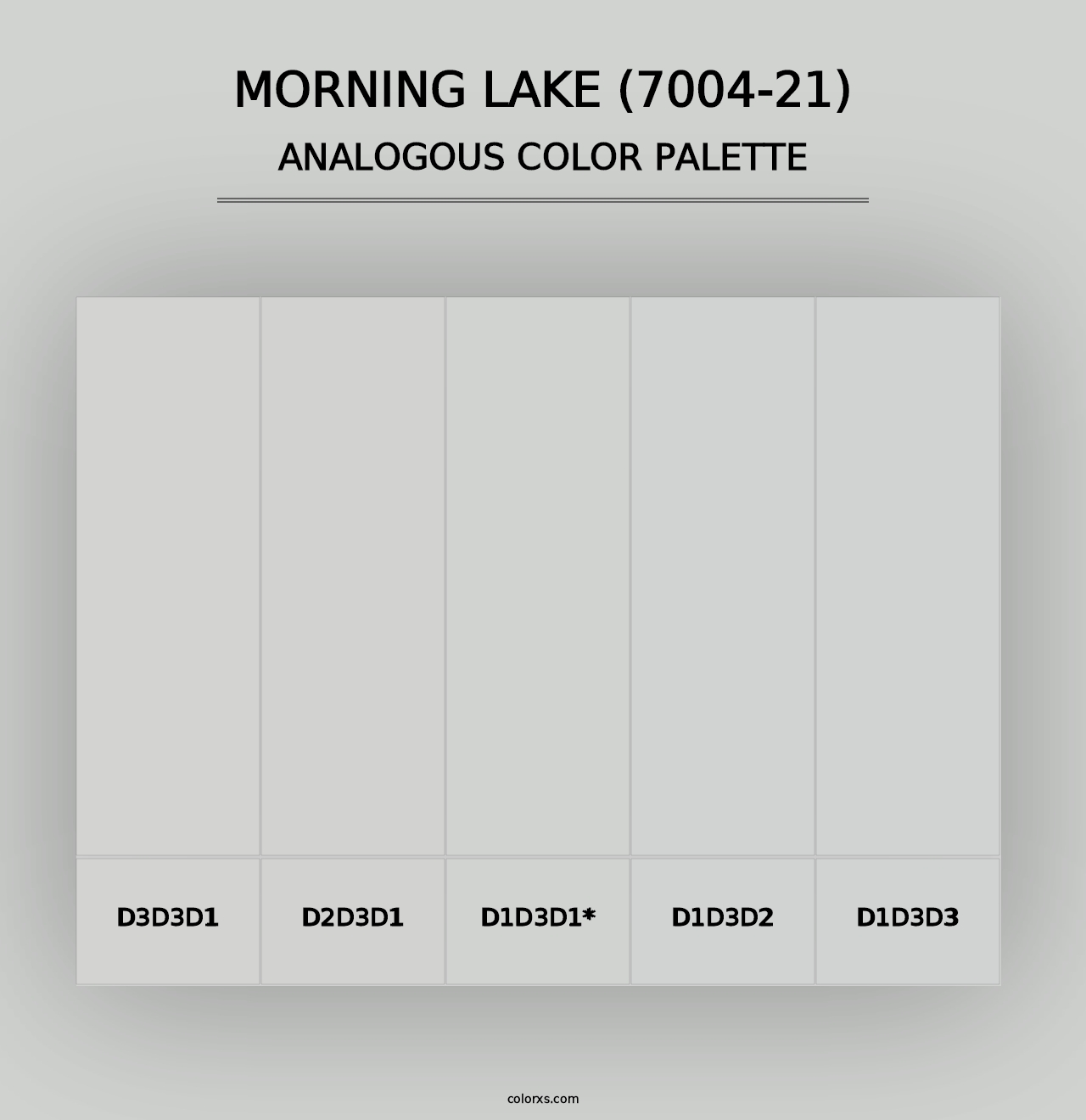 Morning Lake (7004-21) - Analogous Color Palette