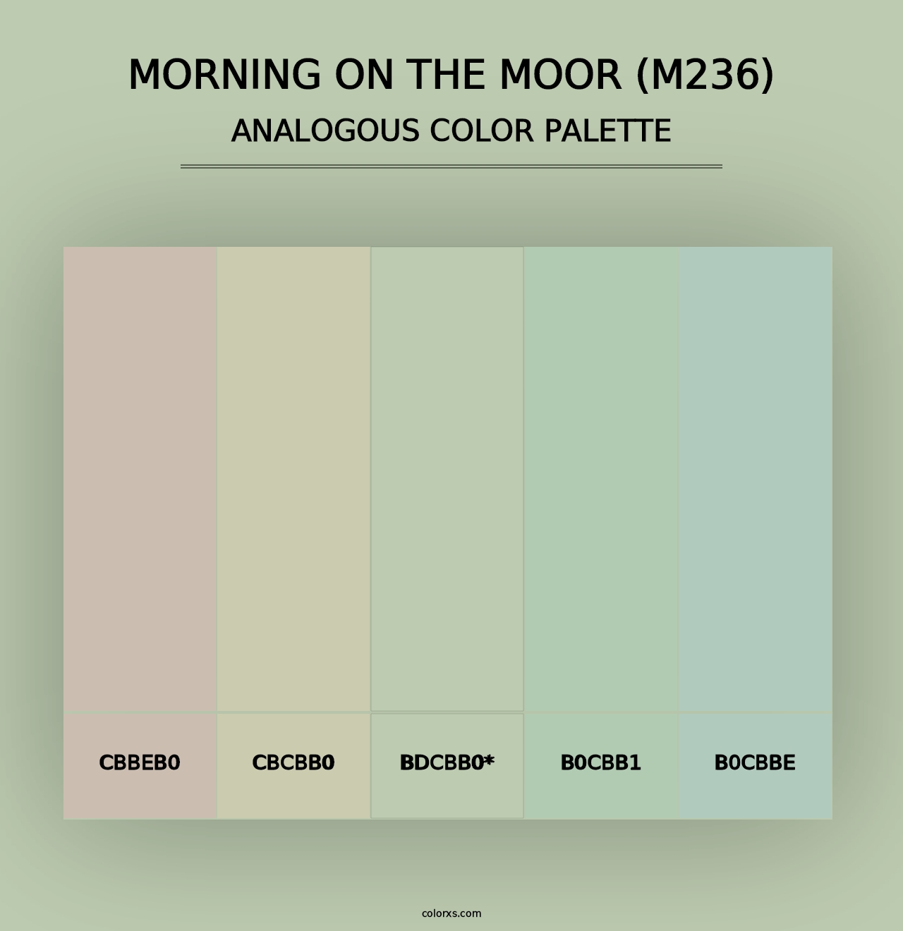 Morning on the Moor (M236) - Analogous Color Palette