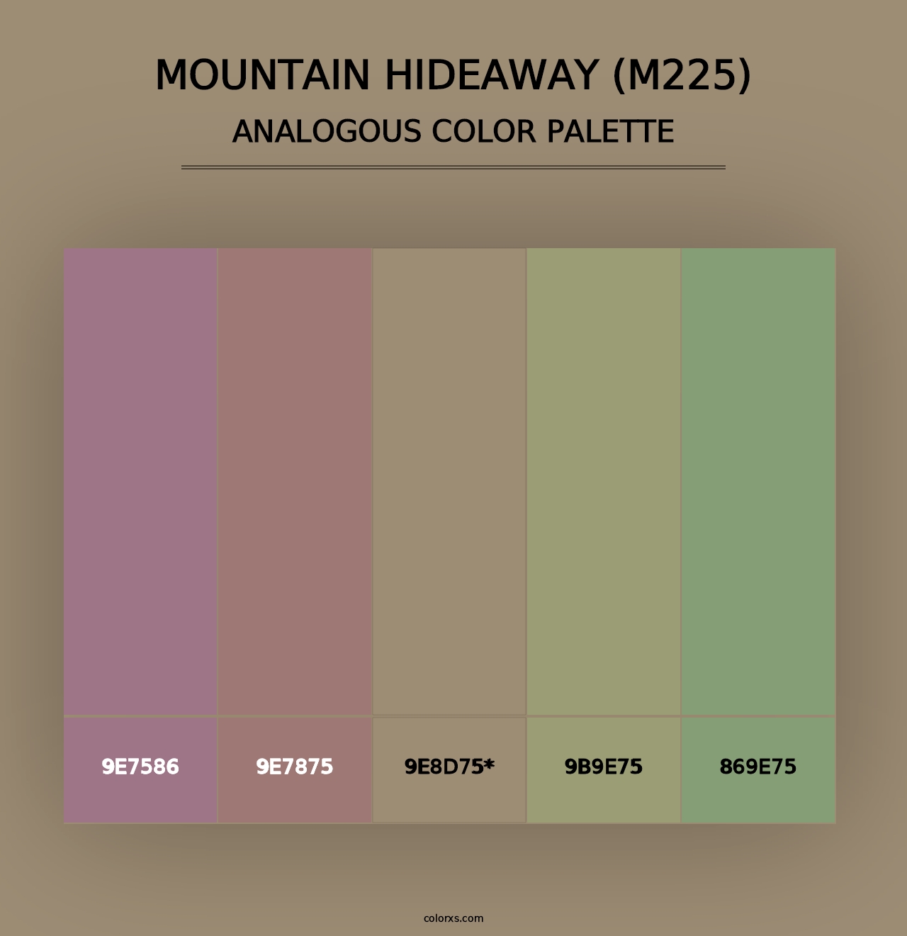 Mountain Hideaway (M225) - Analogous Color Palette