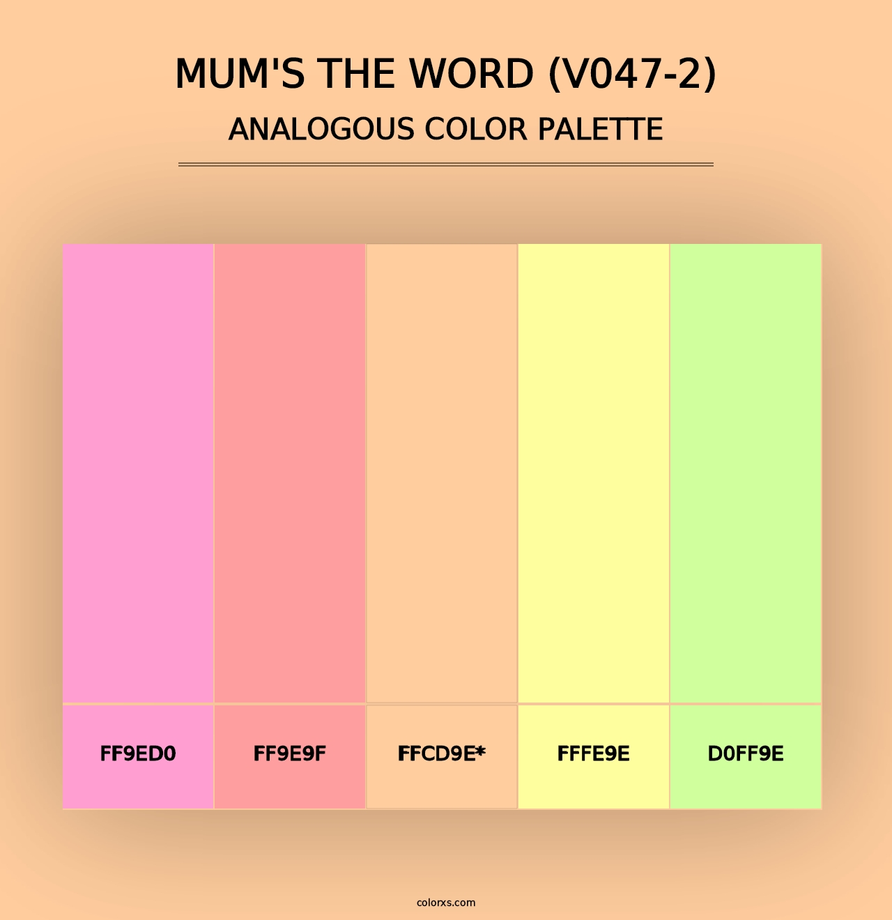 Mum's the Word (V047-2) - Analogous Color Palette