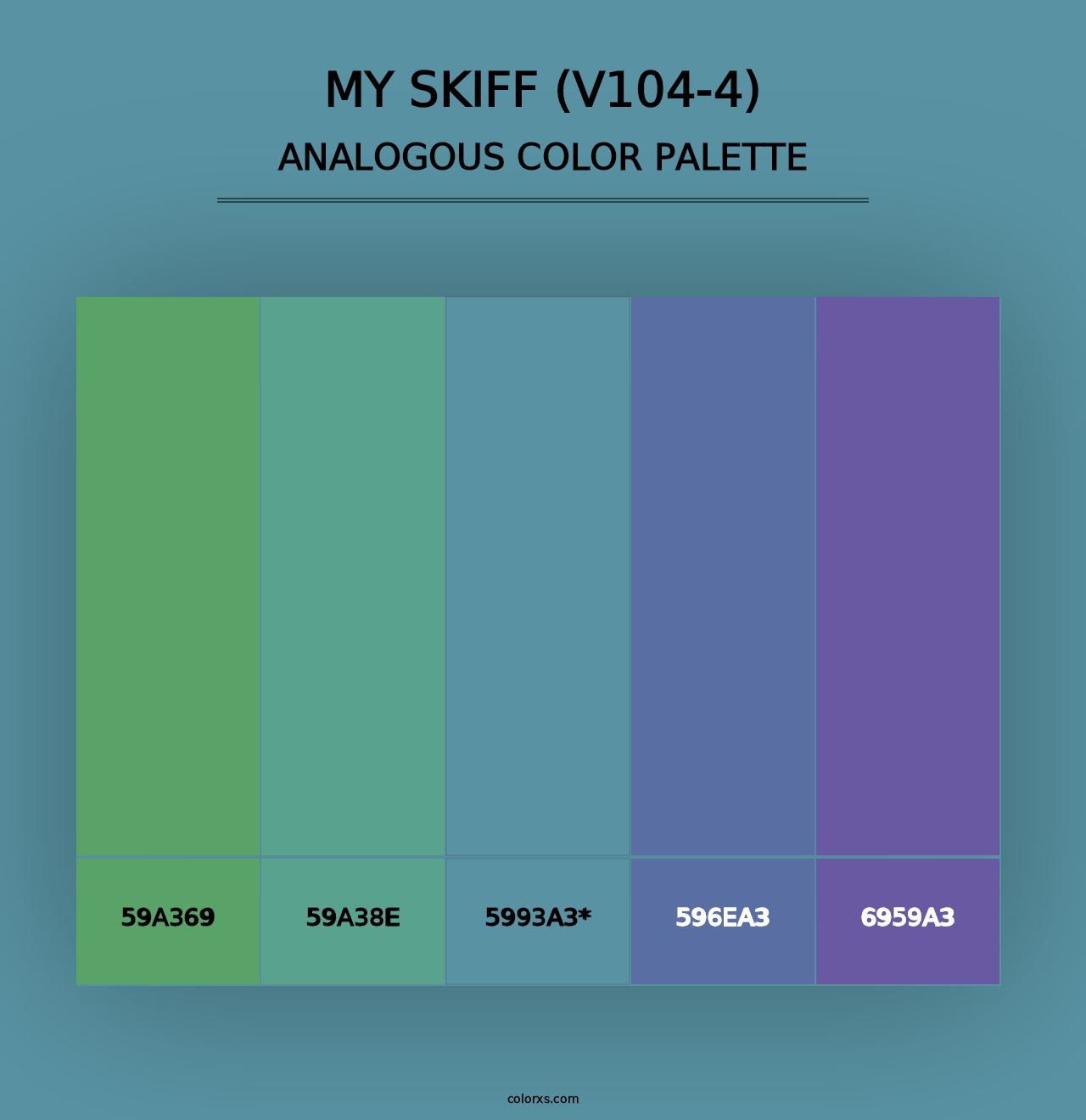 My Skiff (V104-4) - Analogous Color Palette