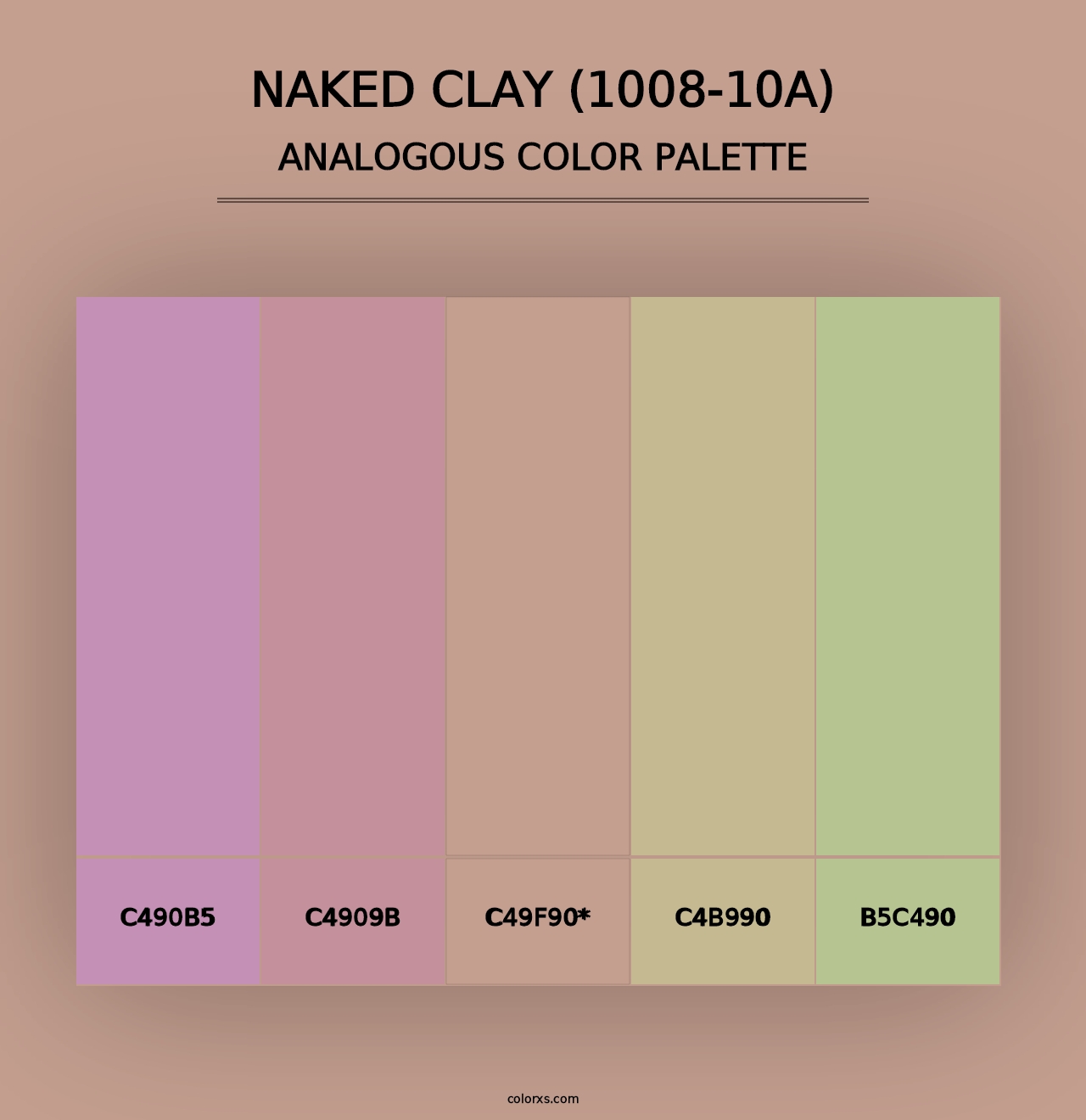 Naked Clay (1008-10A) - Analogous Color Palette