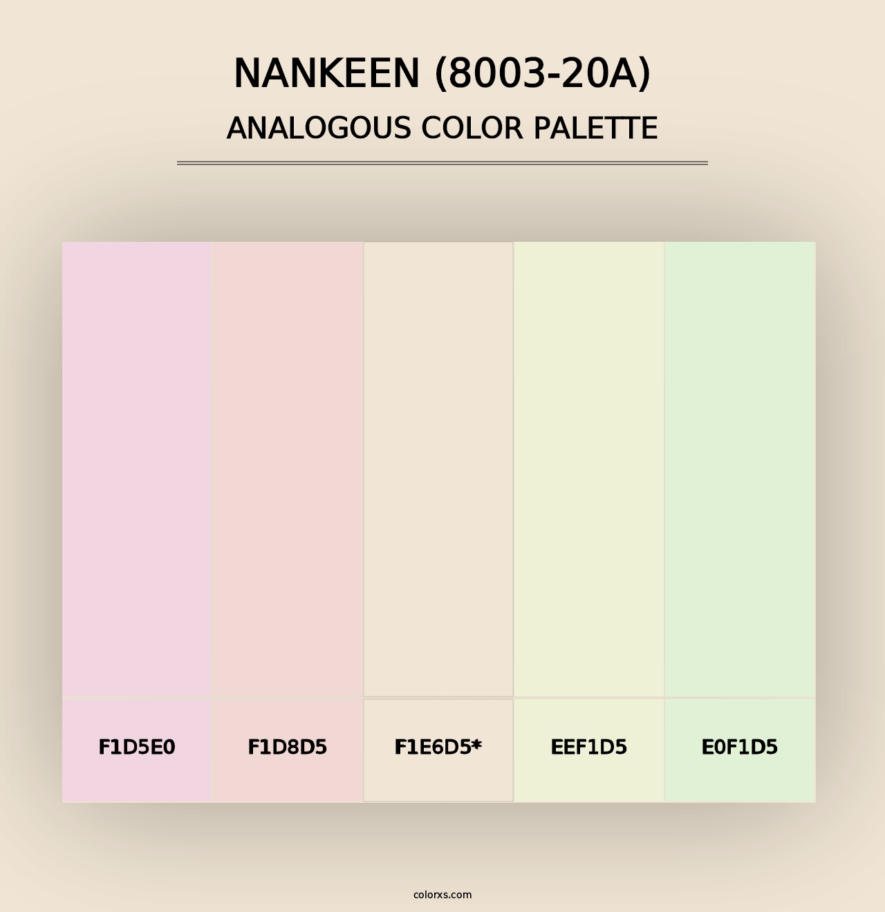 Nankeen (8003-20A) - Analogous Color Palette