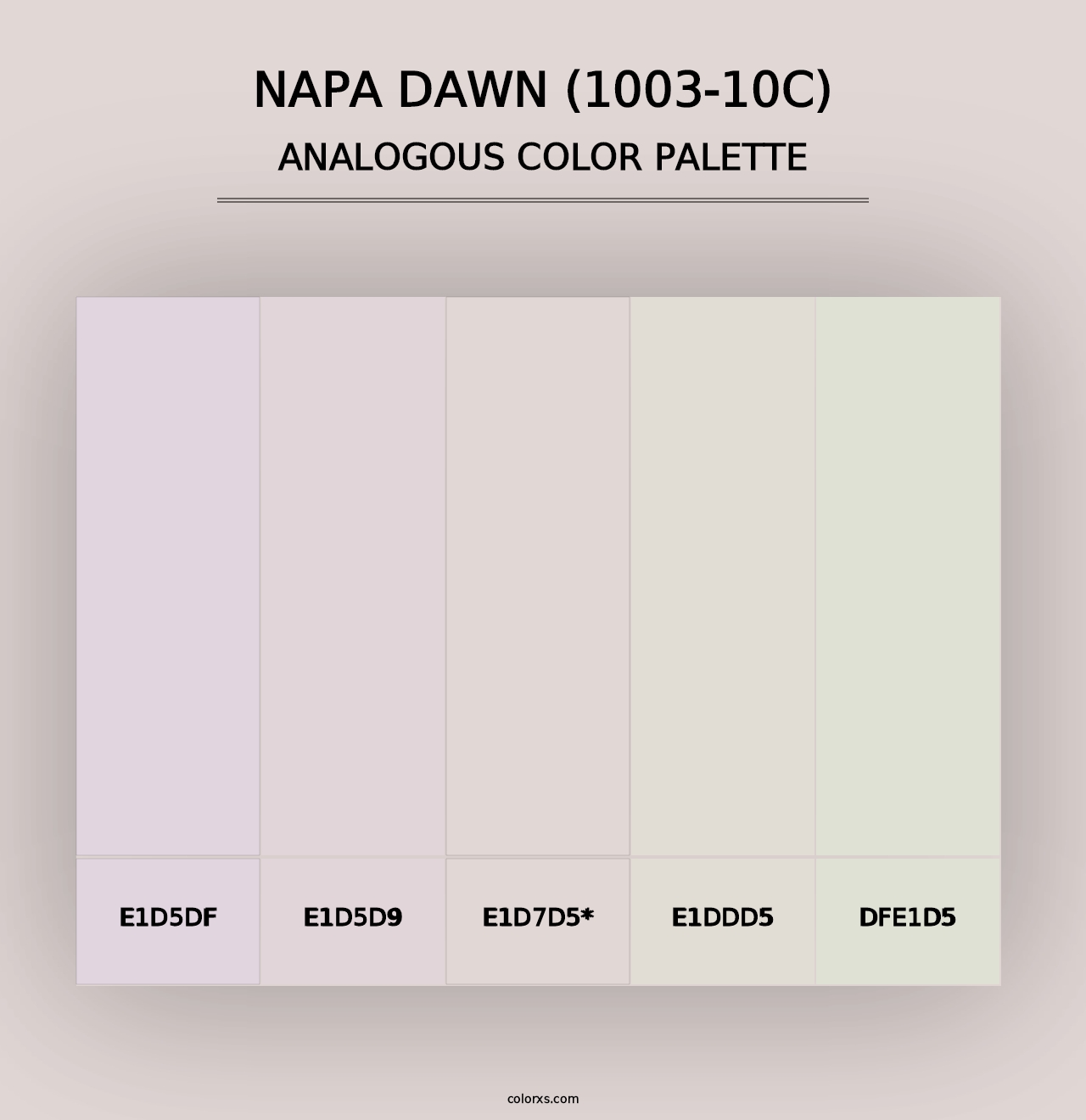 Napa Dawn (1003-10C) - Analogous Color Palette