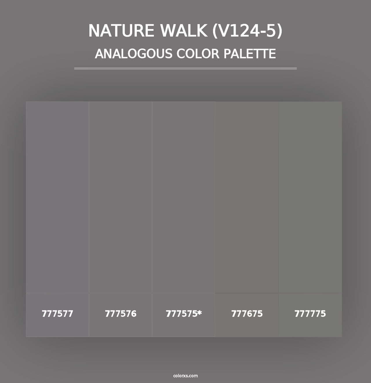 Nature Walk (V124-5) - Analogous Color Palette