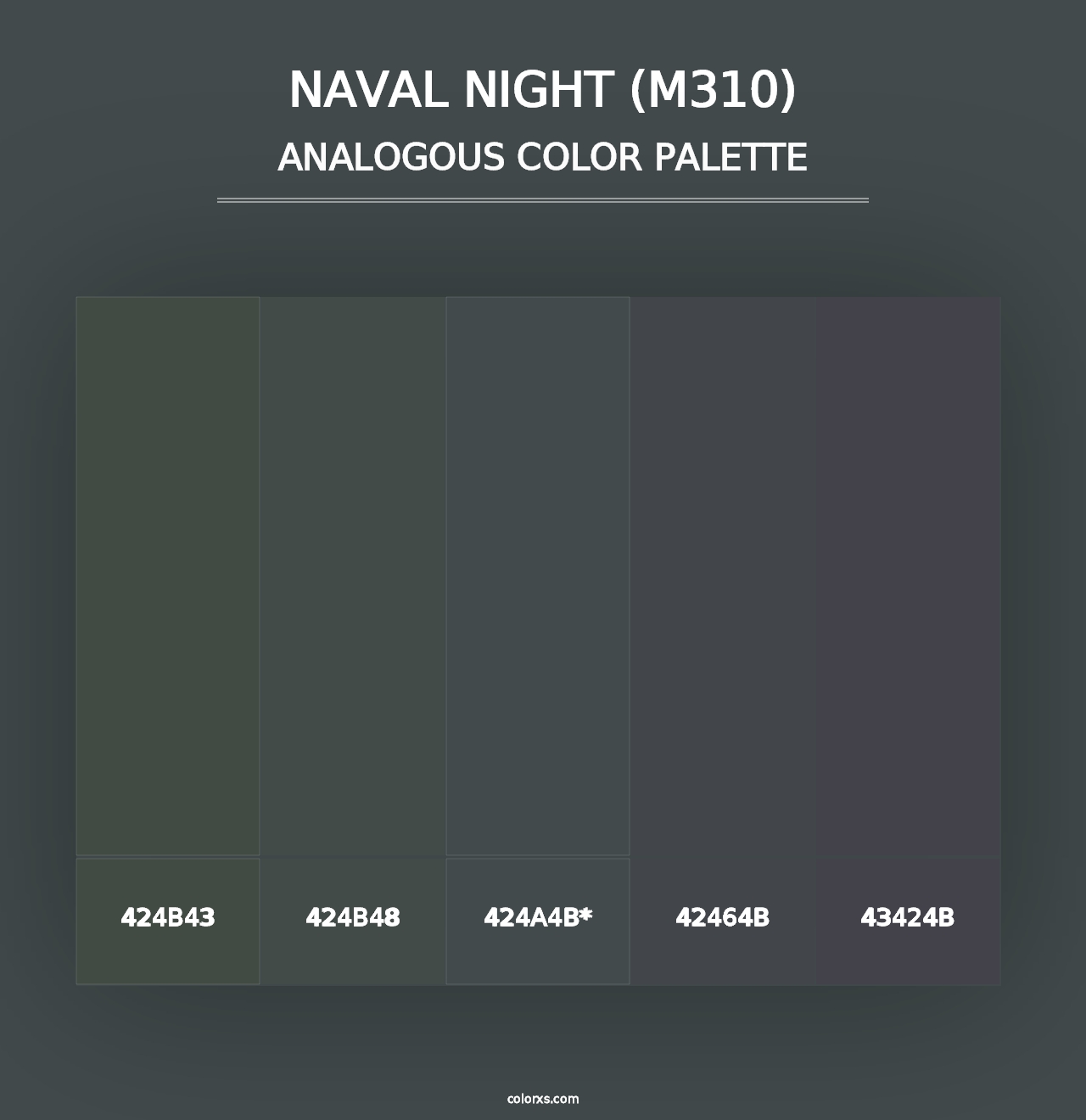 Naval Night (M310) - Analogous Color Palette