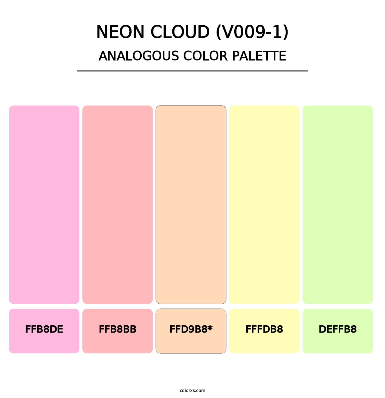 Neon Cloud (V009-1) - Analogous Color Palette