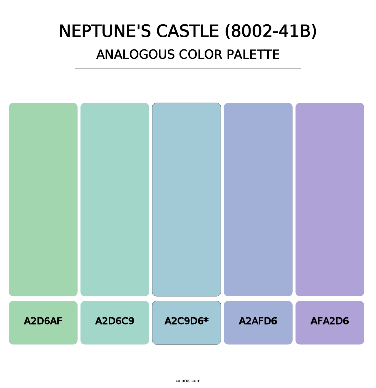 Neptune's Castle (8002-41B) - Analogous Color Palette