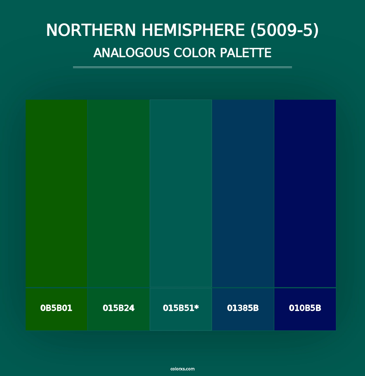 Northern Hemisphere (5009-5) - Analogous Color Palette