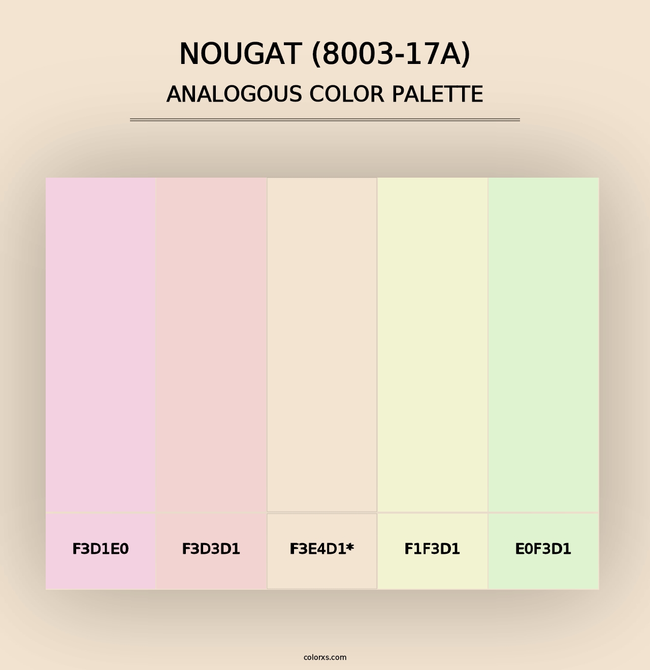 Nougat (8003-17A) - Analogous Color Palette