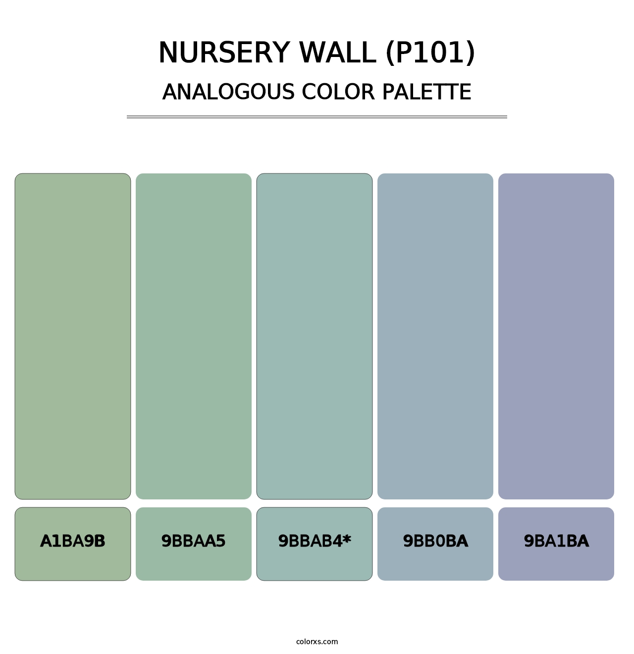 Nursery Wall (P101) - Analogous Color Palette