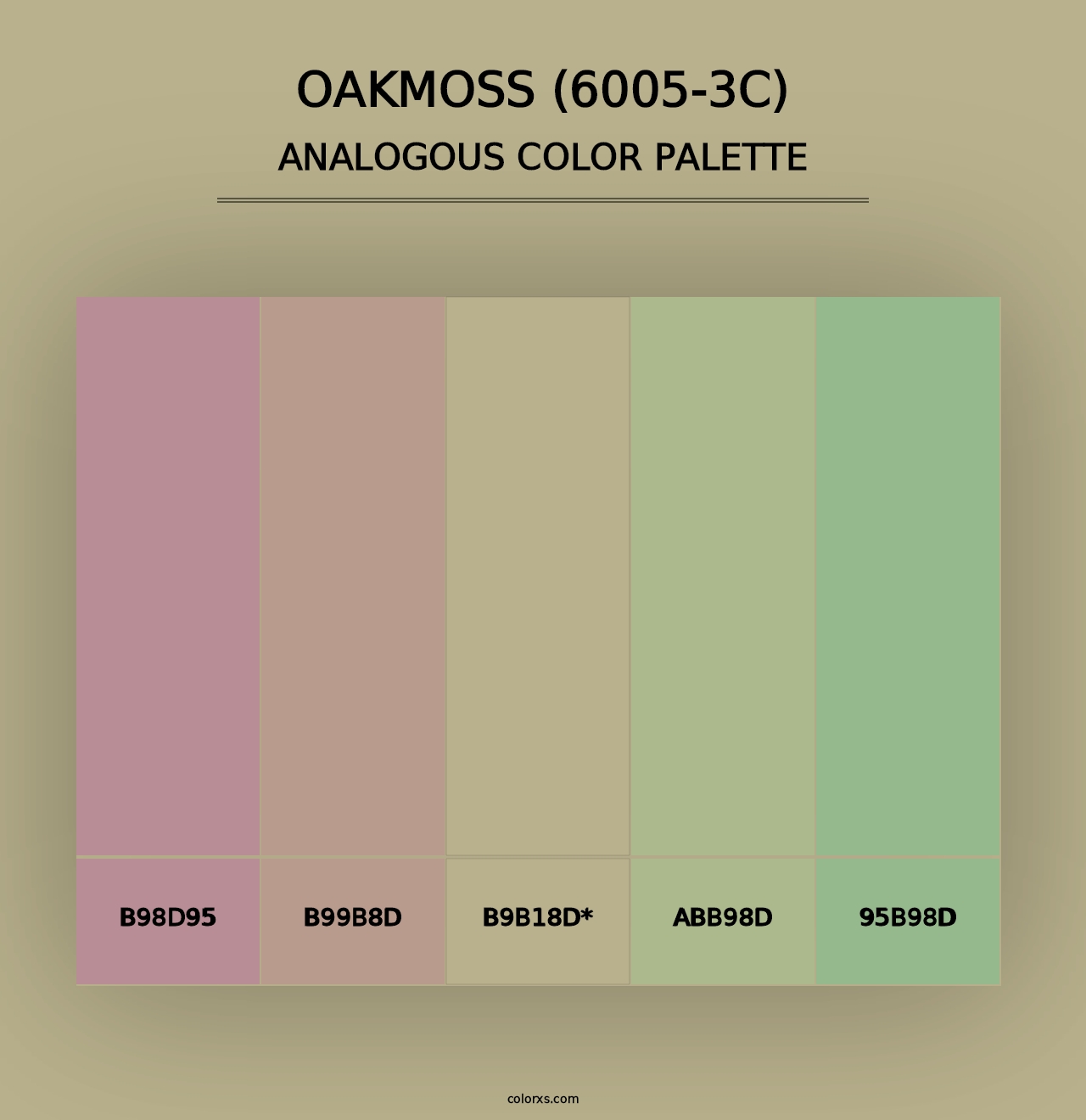 Oakmoss (6005-3C) - Analogous Color Palette