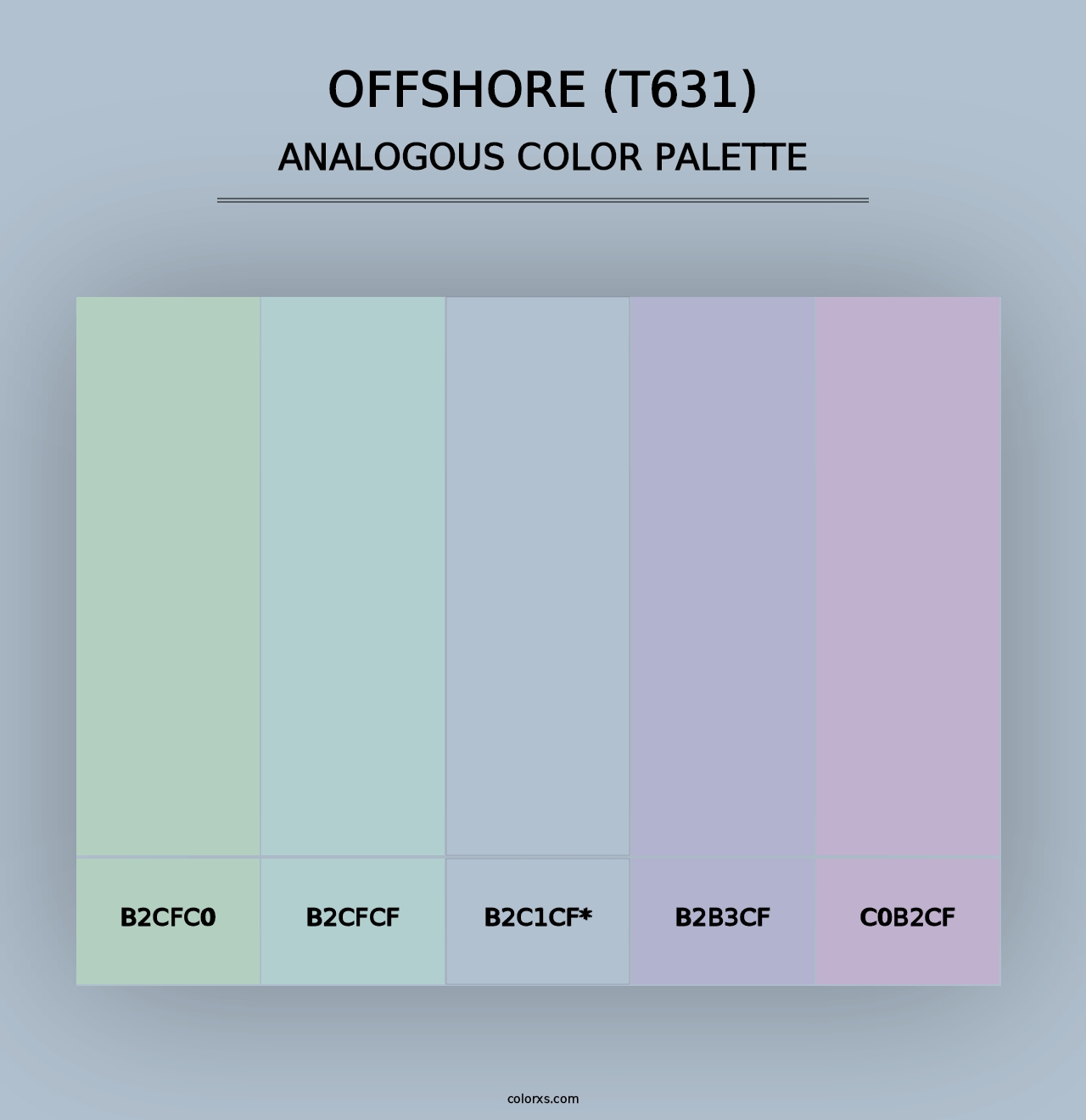 Offshore (T631) - Analogous Color Palette