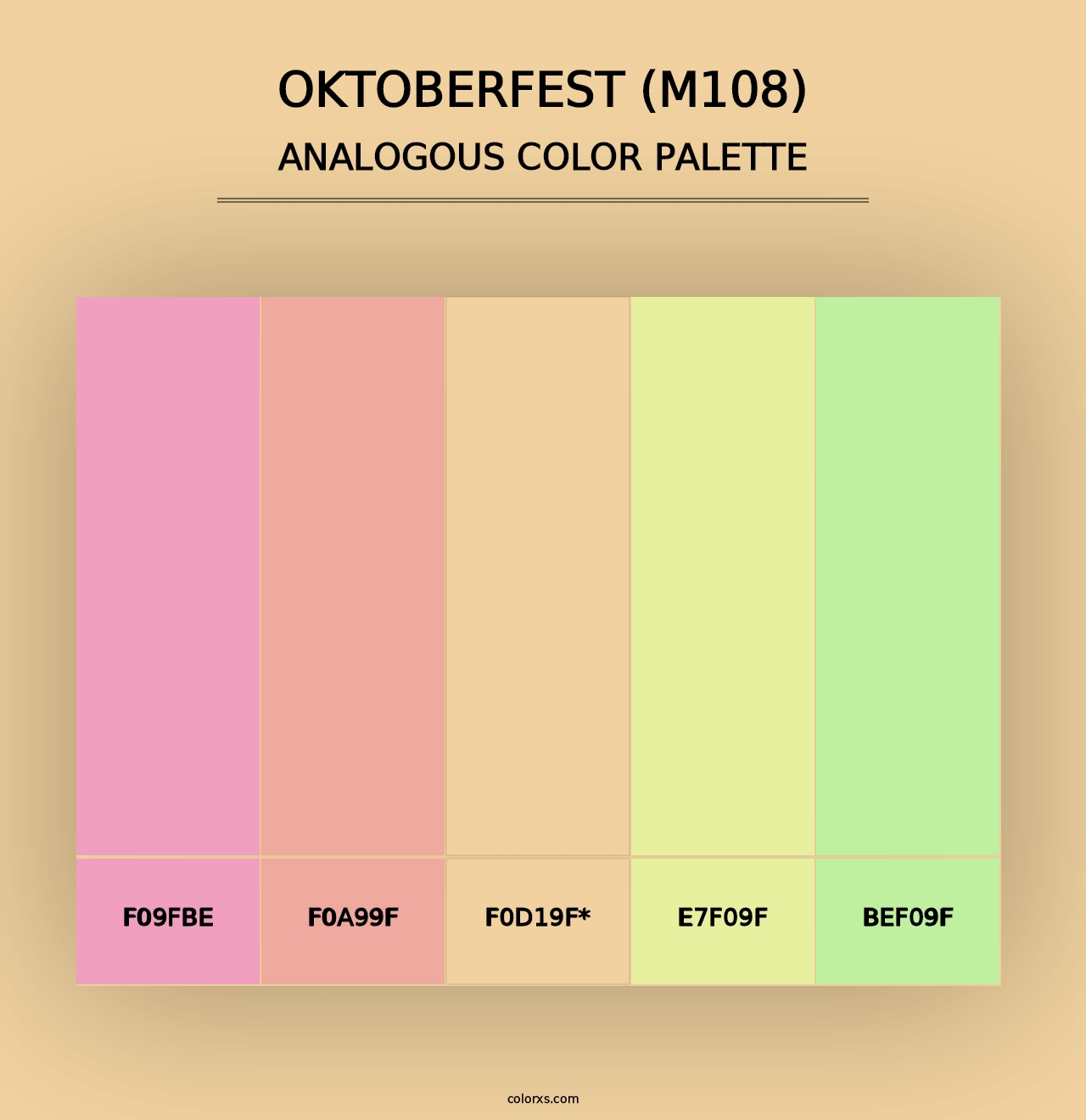 Oktoberfest (M108) - Analogous Color Palette