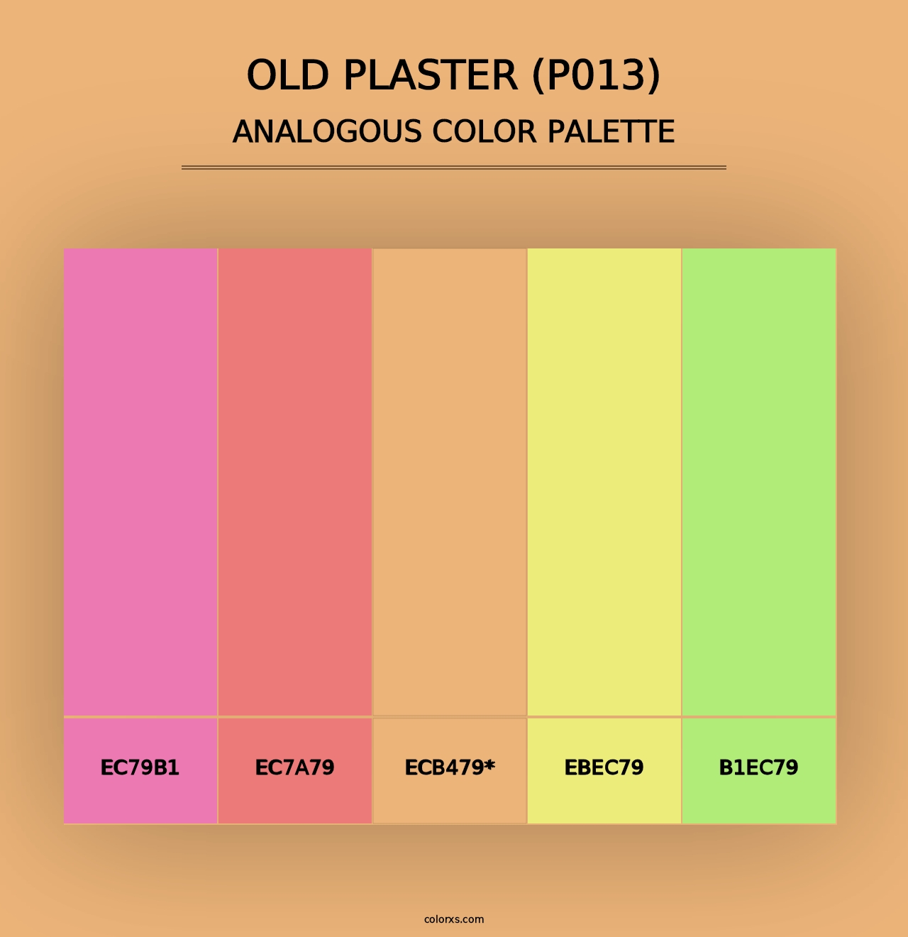 Old Plaster (P013) - Analogous Color Palette