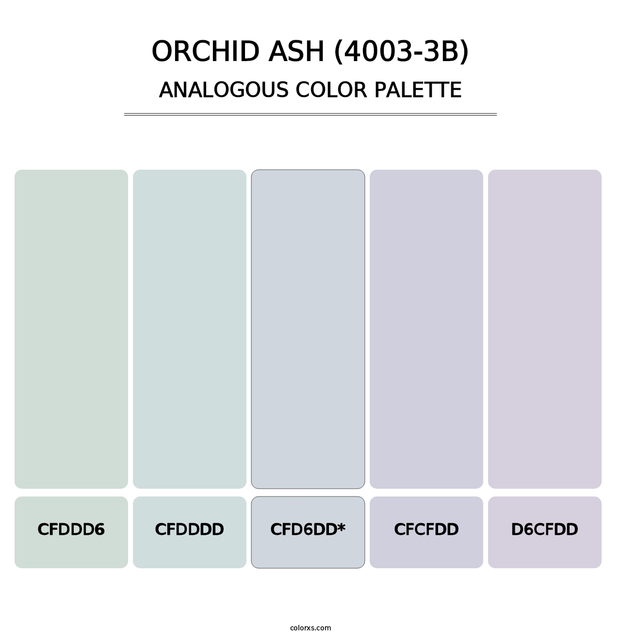 Orchid Ash (4003-3B) - Analogous Color Palette