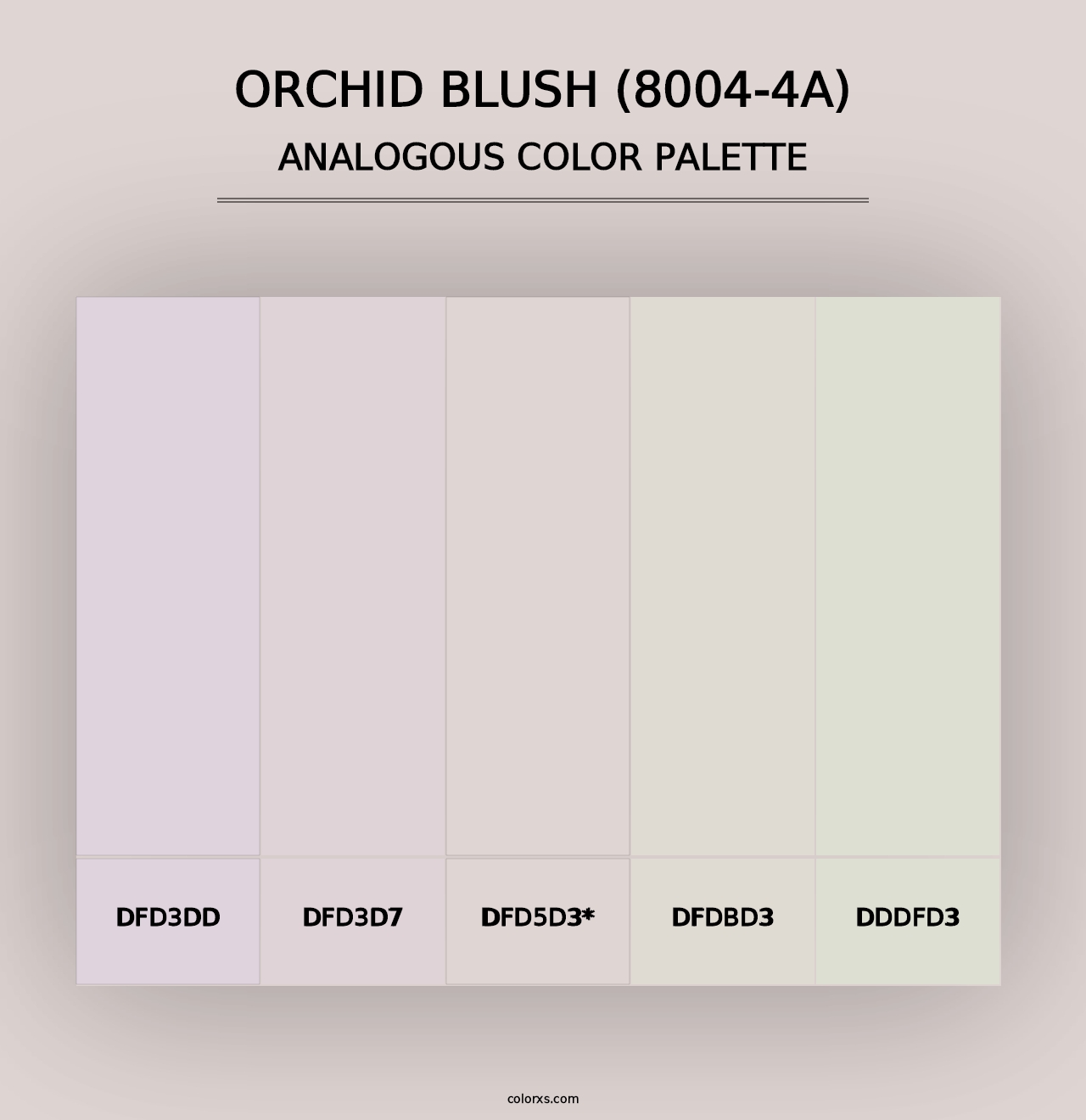 Orchid Blush (8004-4A) - Analogous Color Palette