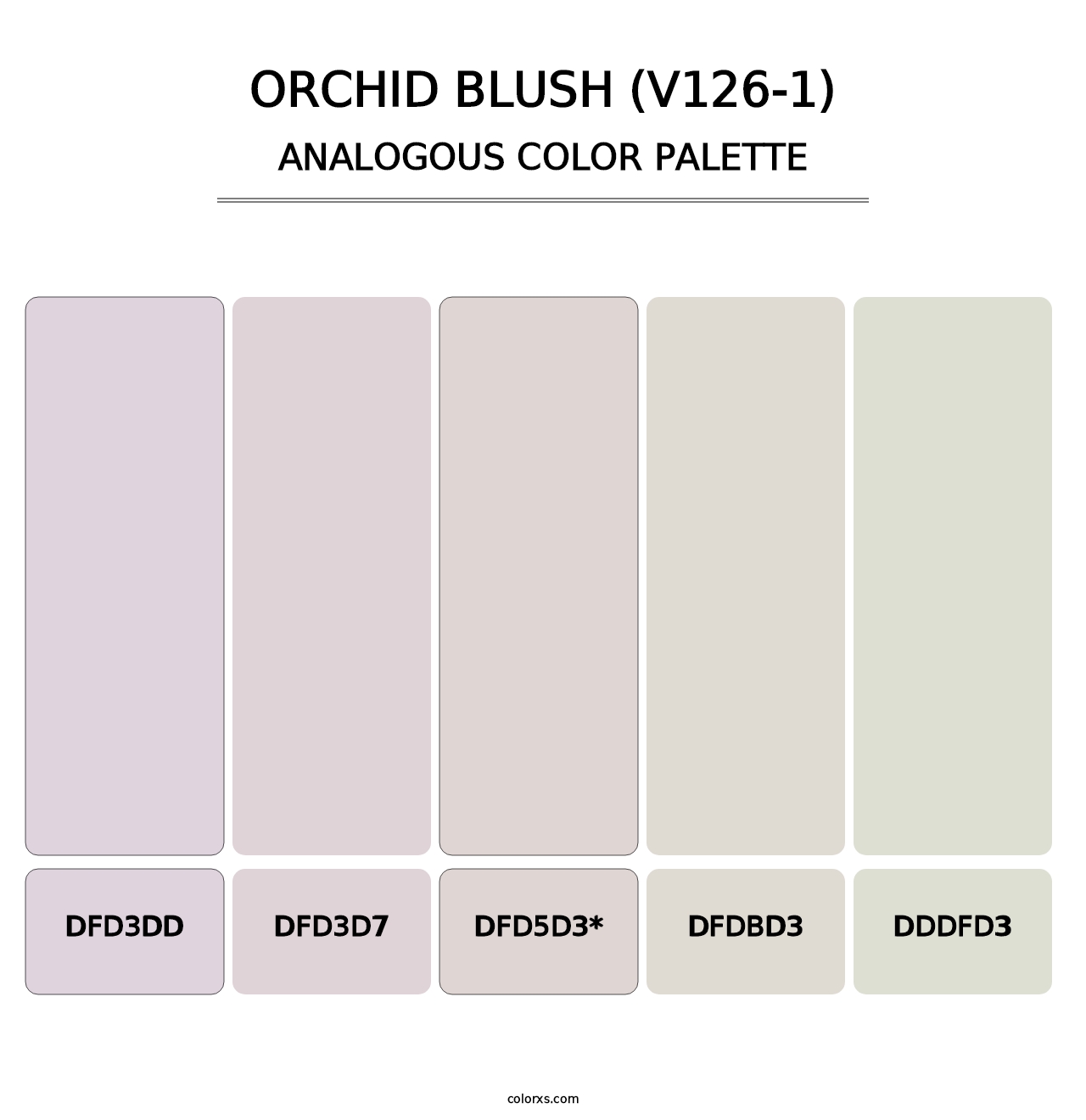 Orchid Blush (V126-1) - Analogous Color Palette