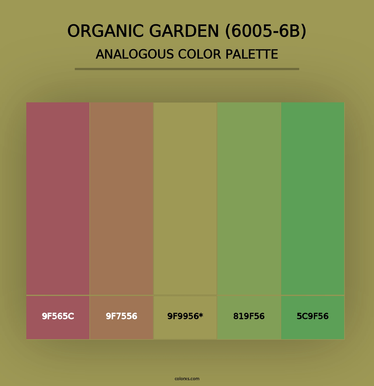 Organic Garden (6005-6B) - Analogous Color Palette